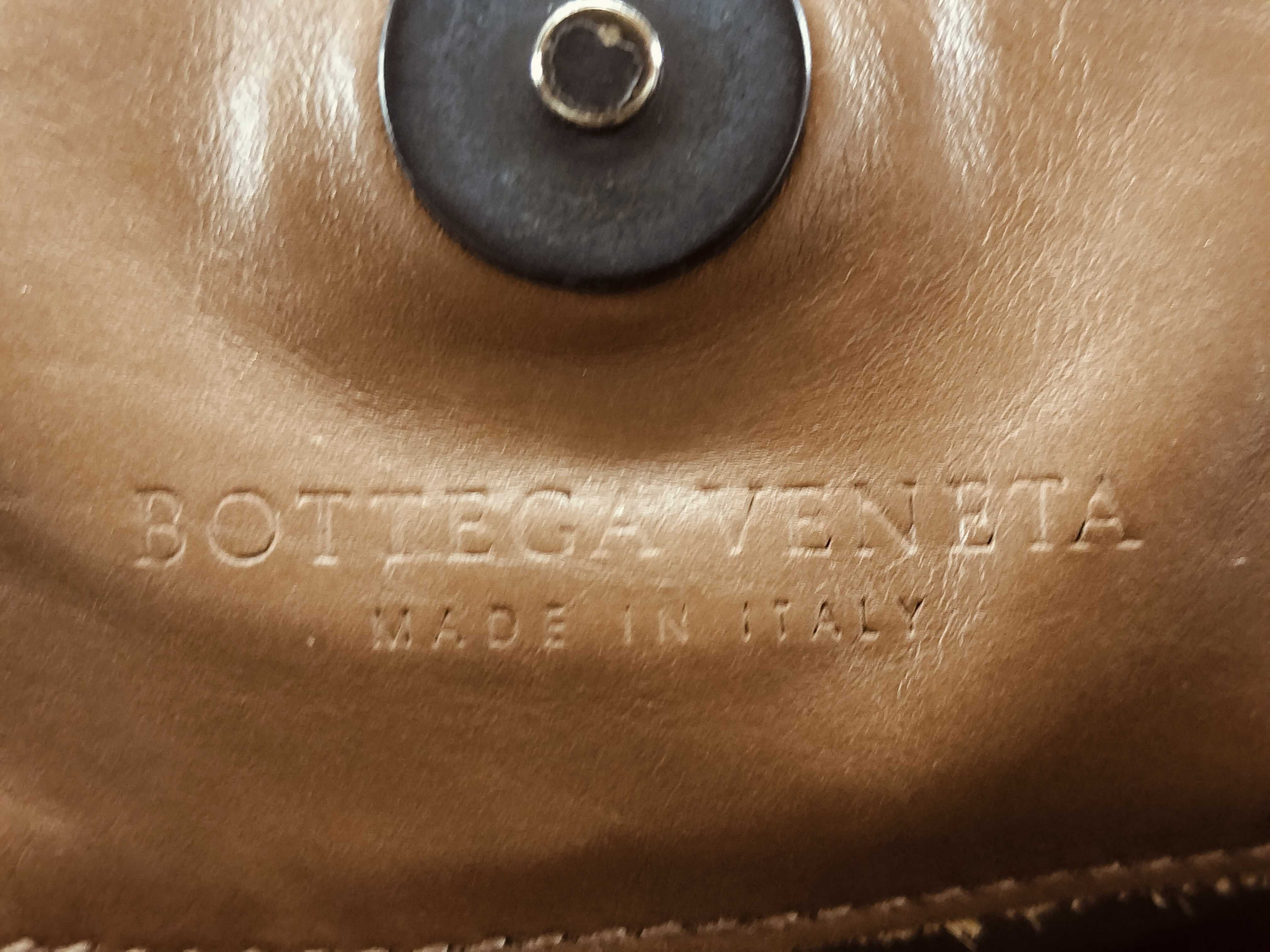 Intrecciato Satchel Leather Handbag Beige BV Mark Handbag — view 12