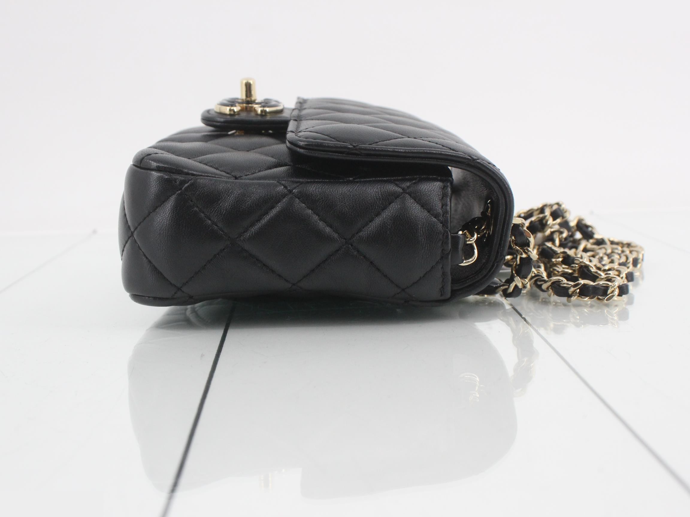 Matelassé Chain Shoulder Bag — view 3