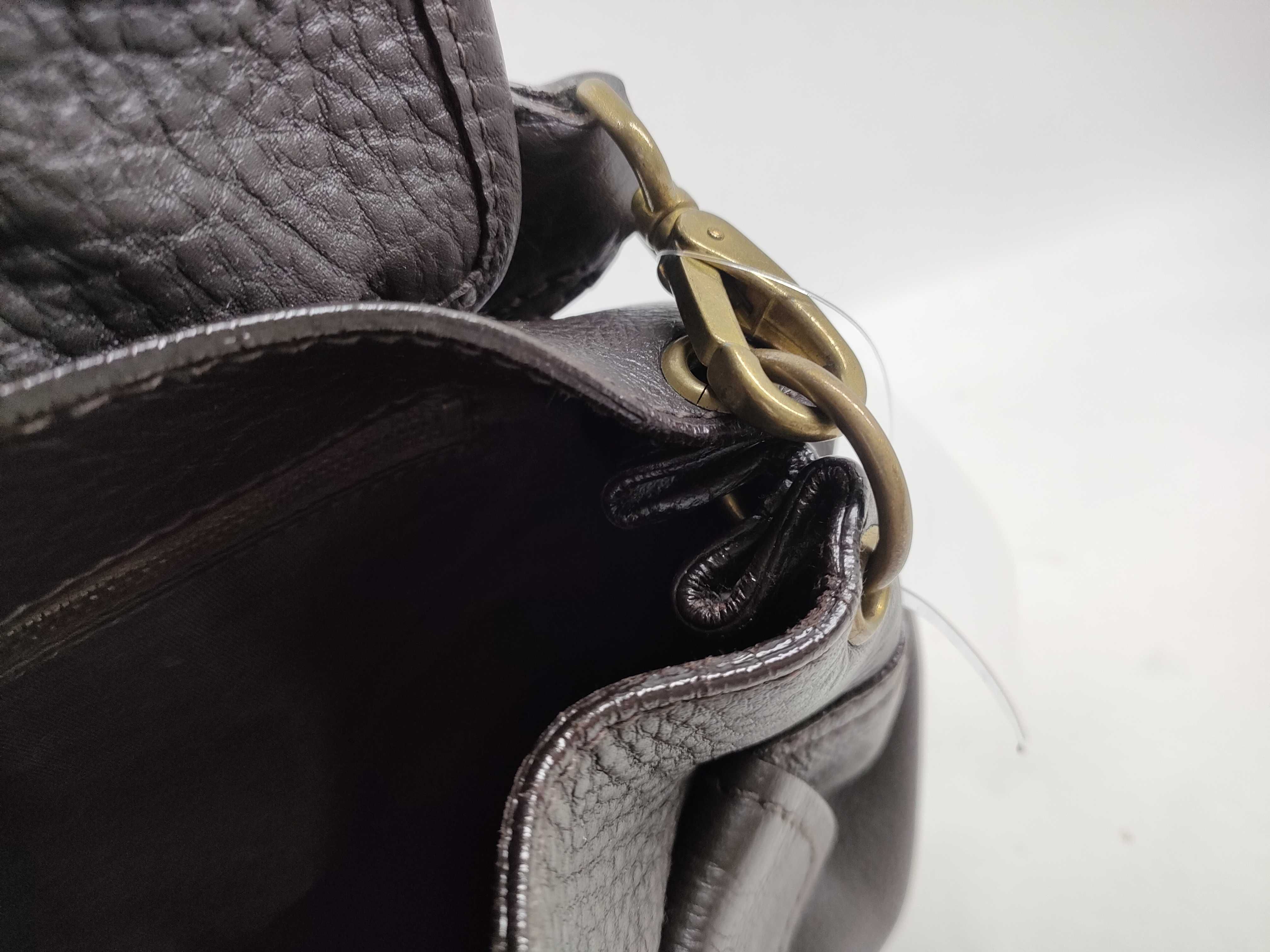 Turnlock Leather Shoulder Bag — view 14