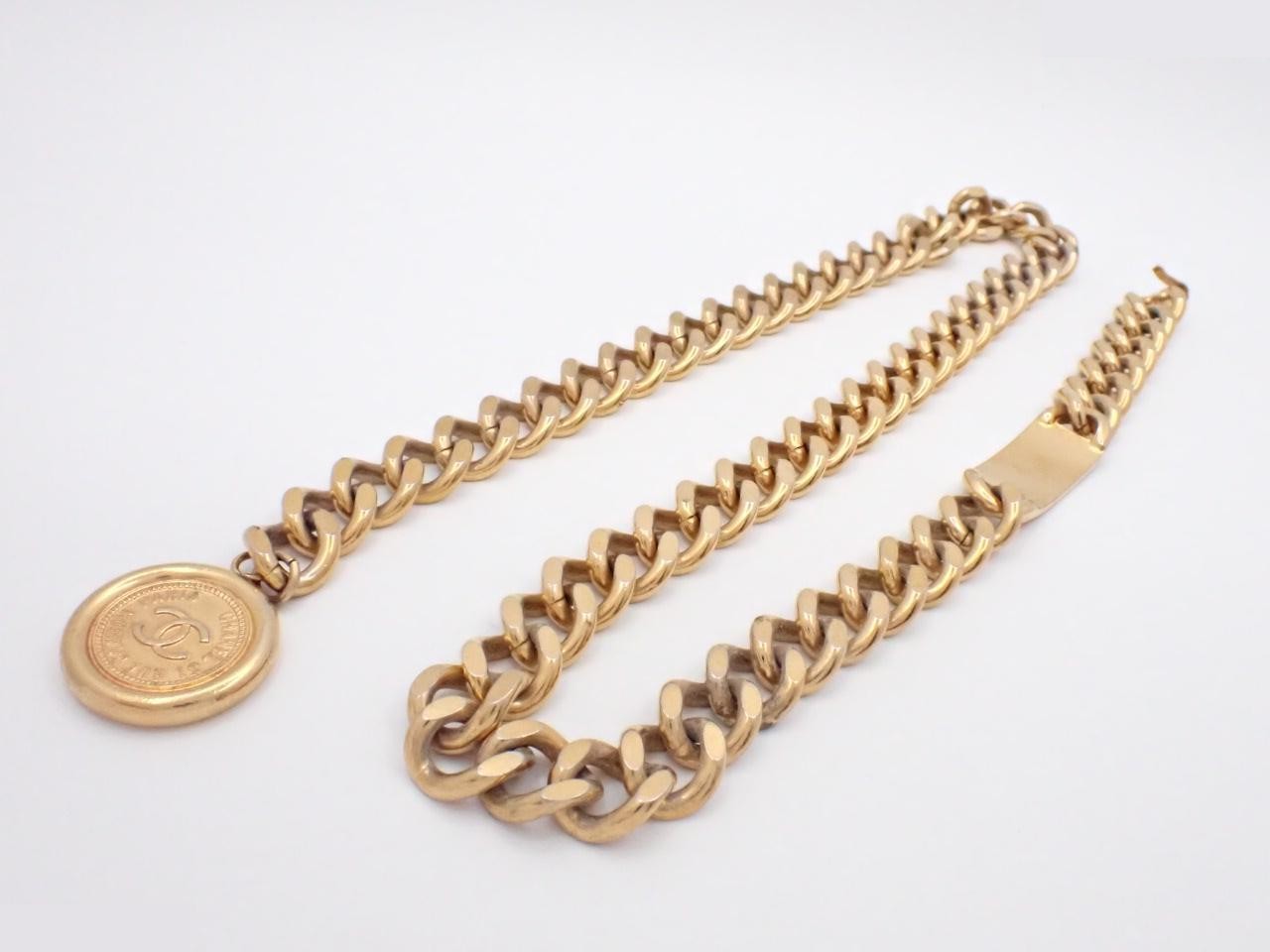 Coco Coin Chain Belt, Gold, Chain approx. 80cm — view 2