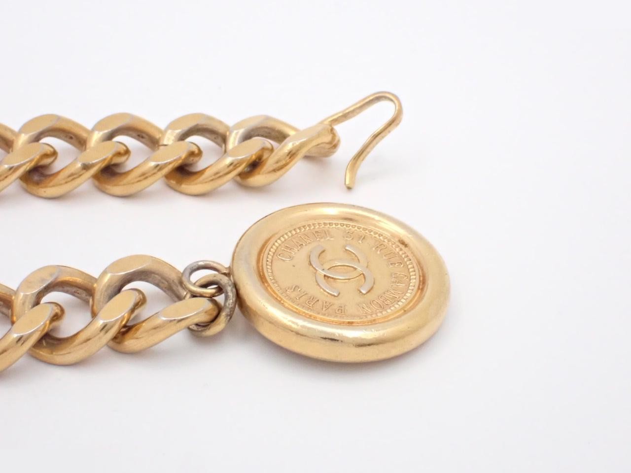 Coco Coin Chain Belt, Gold, Chain approx. 80cm — view 3