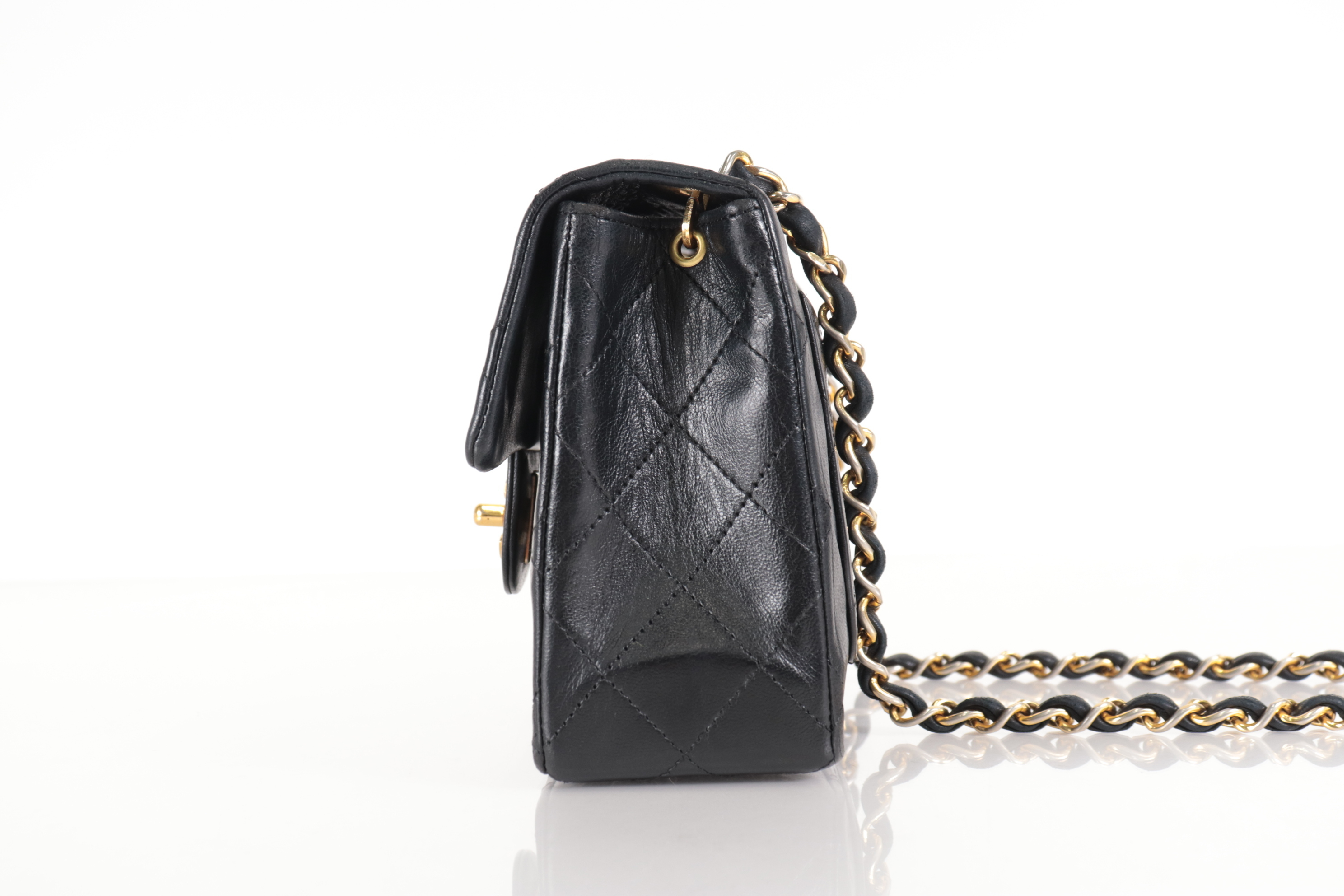 Mini Matelassé Lambskin Chain Shoulder Bag (Serial Number 0) — view 4