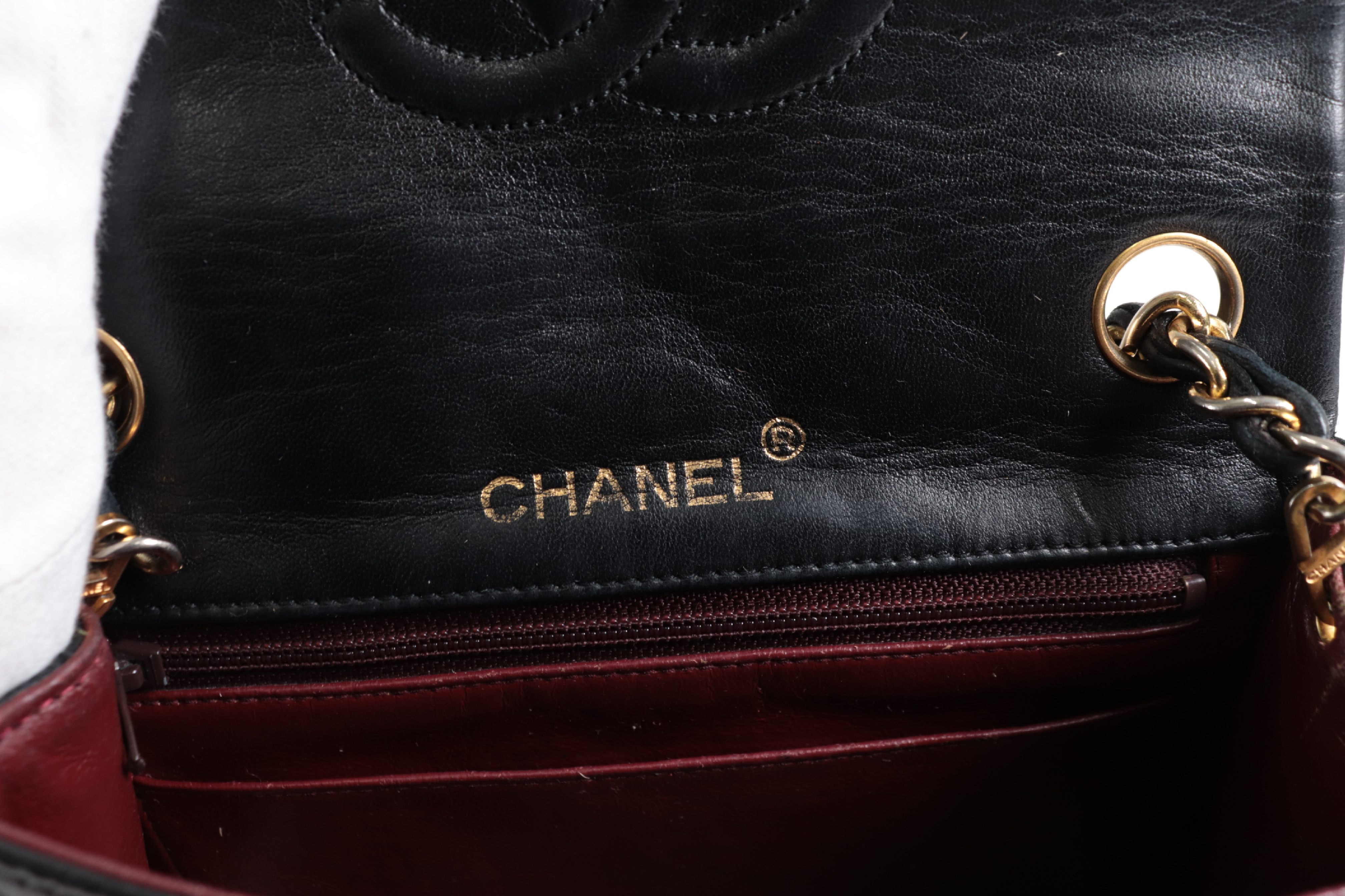 Mini Matelassé Lambskin Chain Shoulder Bag (Serial Number 0) — view 7