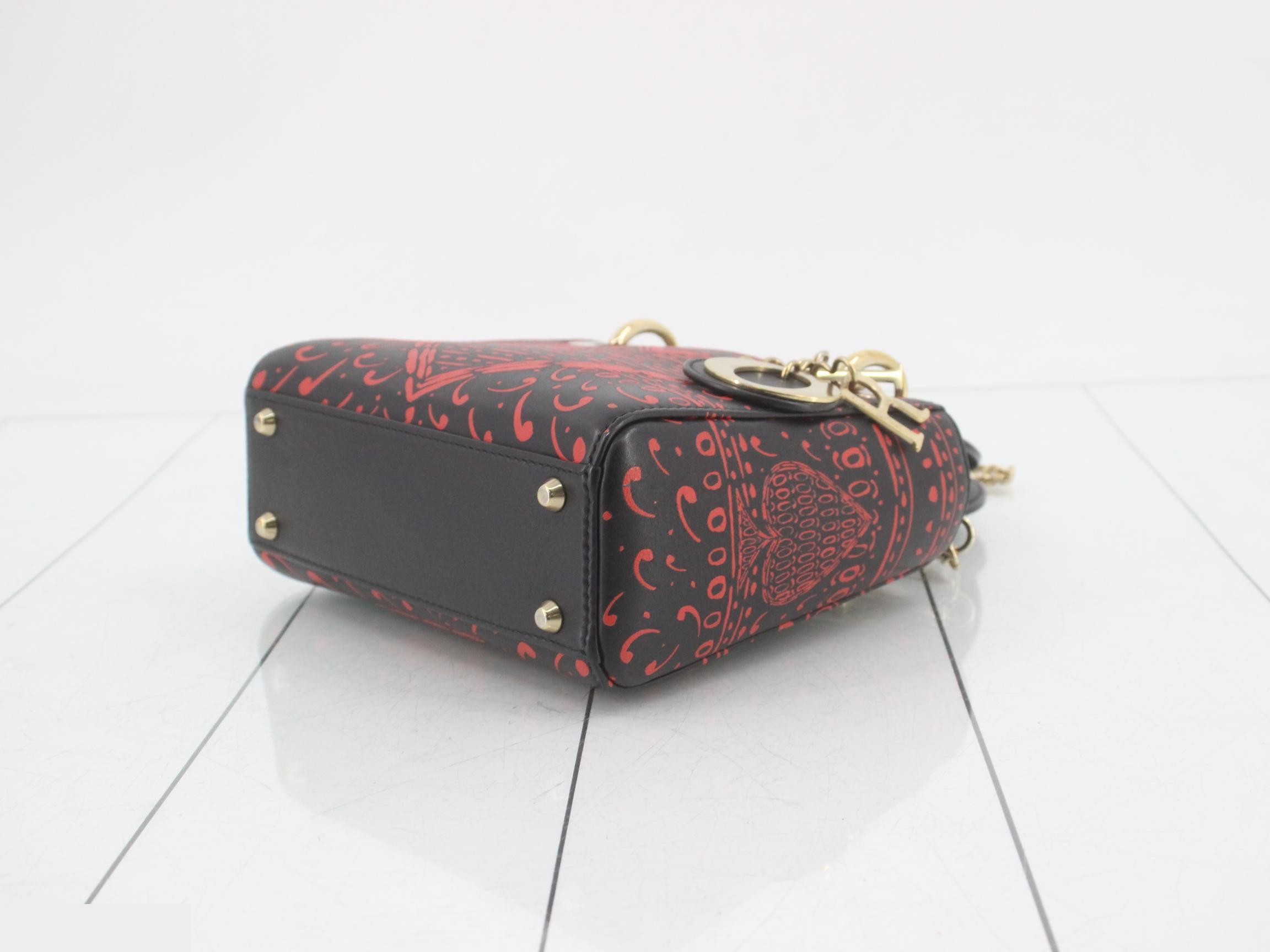 Lady Dior Leather Limited Edition 2-Way Shoulder/Handbag — view 6