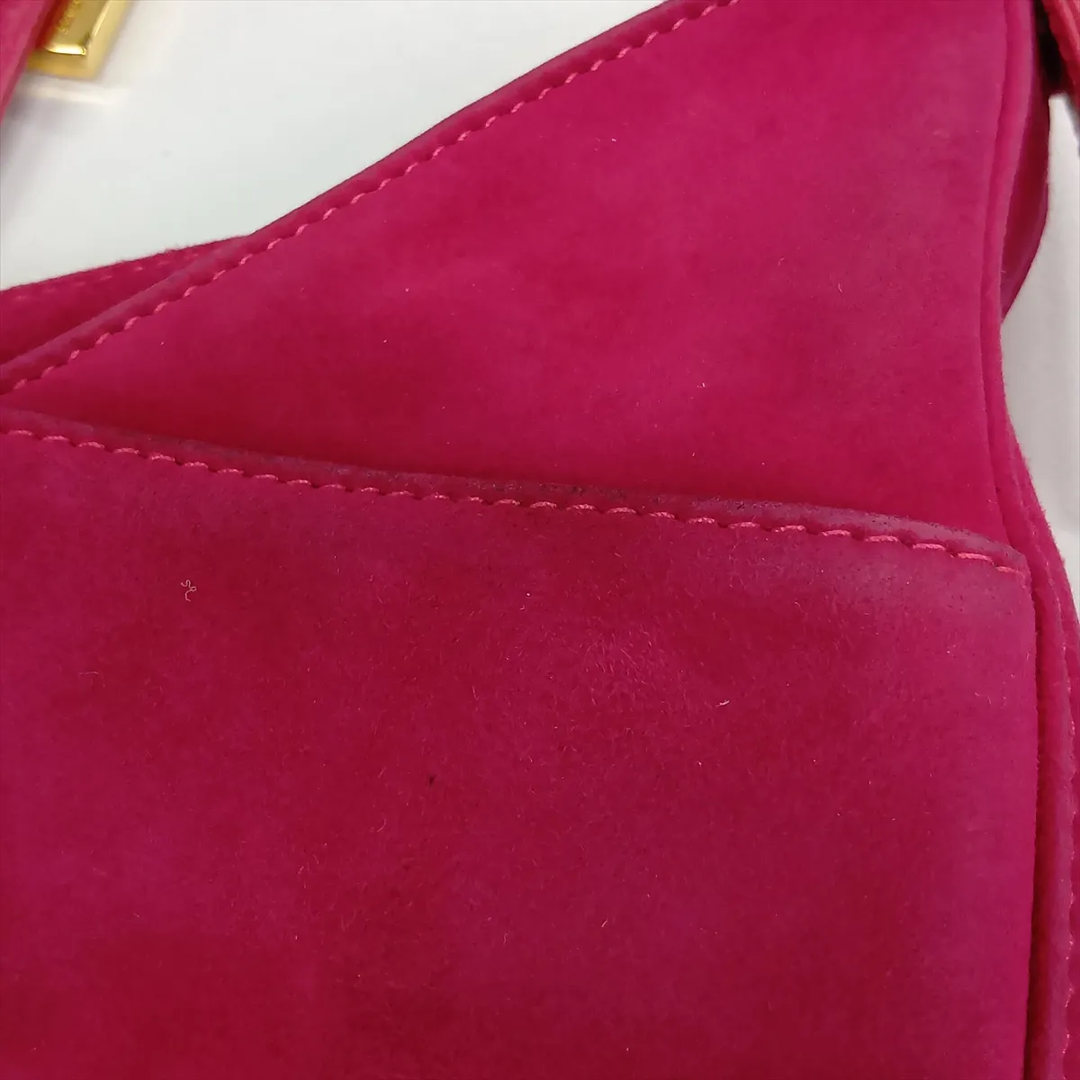 26569 Suede x Leather Shoulder Bag Pink — view 14