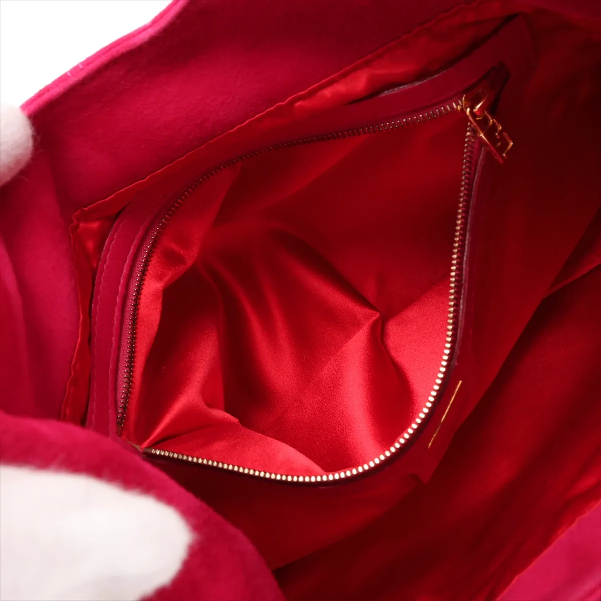 26569 Suede x Leather Shoulder Bag Pink — view 8