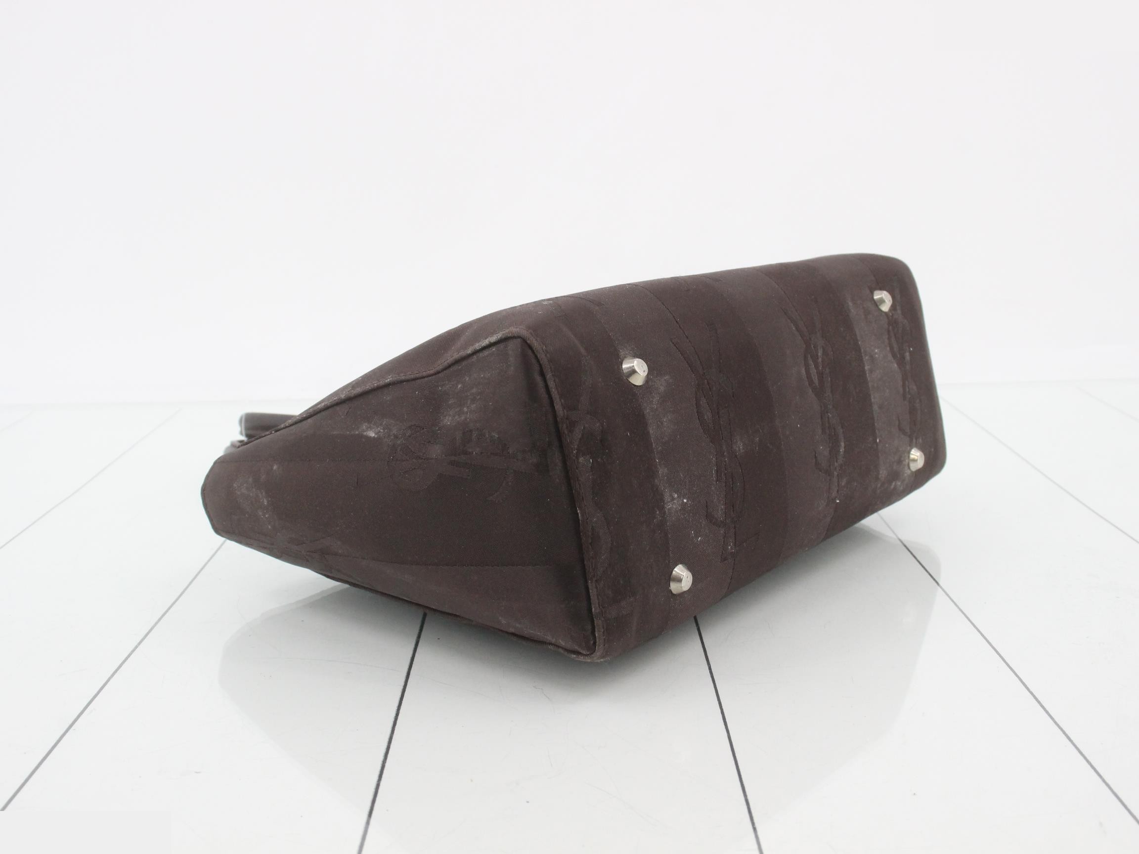 logo handbag, dark brown. — view 5