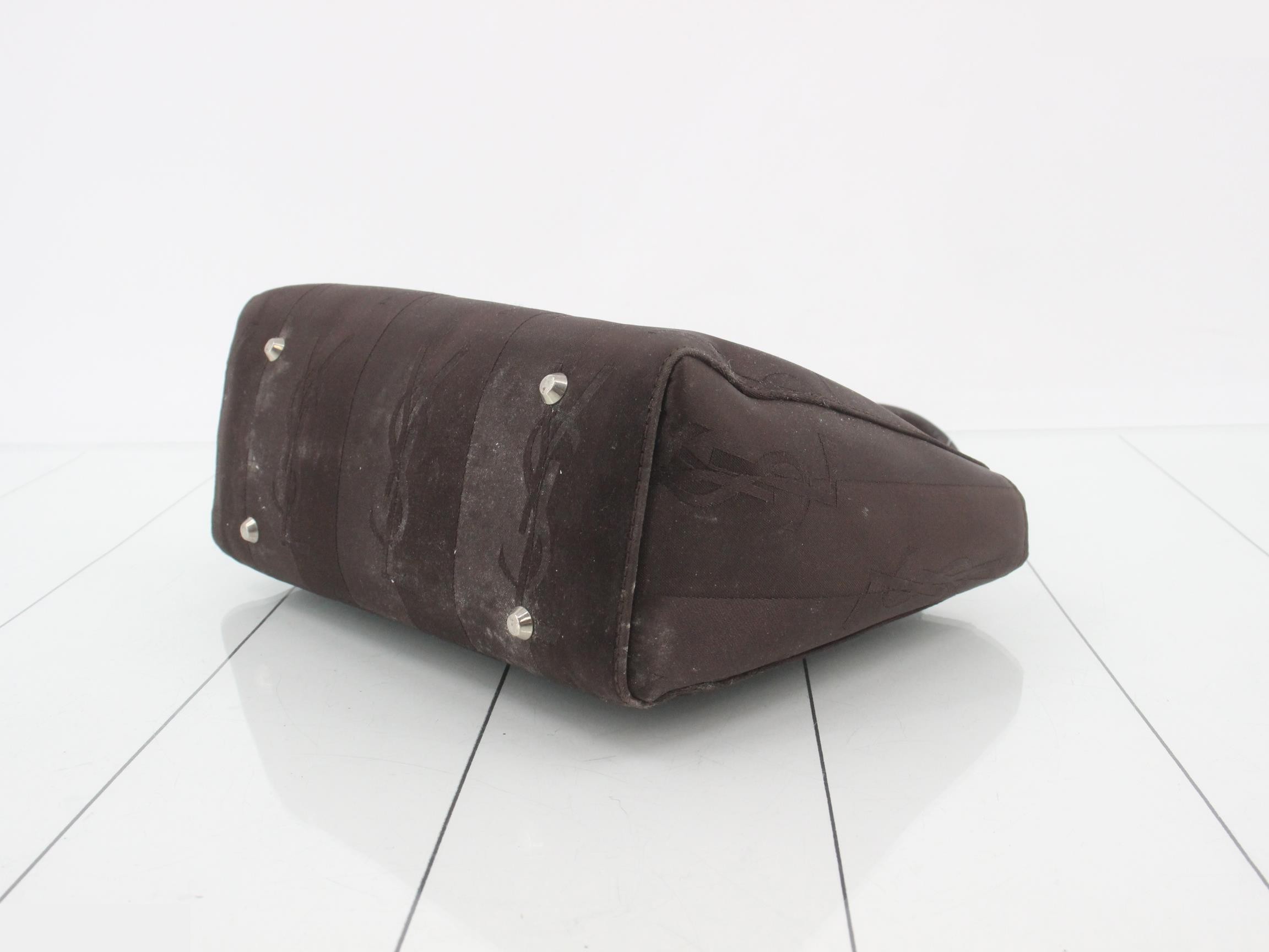 logo handbag, dark brown. — view 6