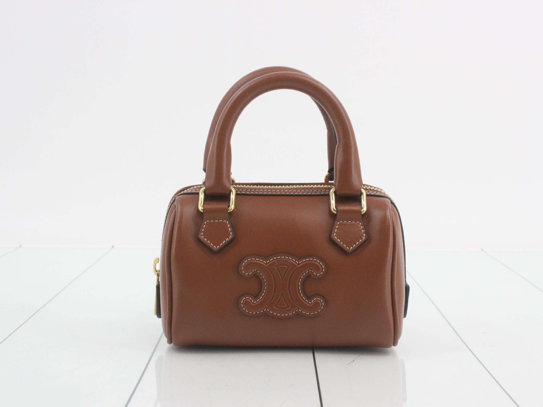 Cuile Triomphe Mini Boston Bag / Comes with dust bag U-GA-0296