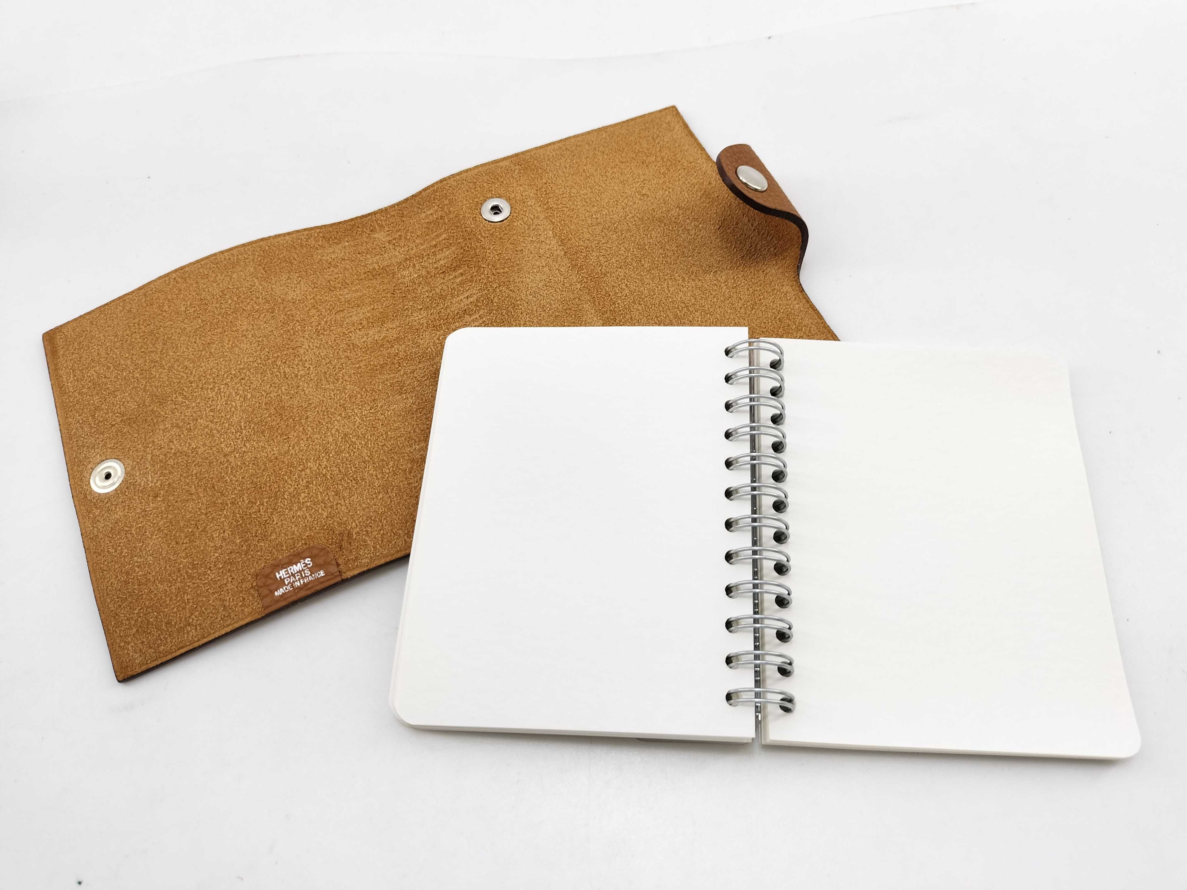 Ulysses Mini Gold x Silver Hardware Notebook Cover Hermes Notebook Cover — view 13