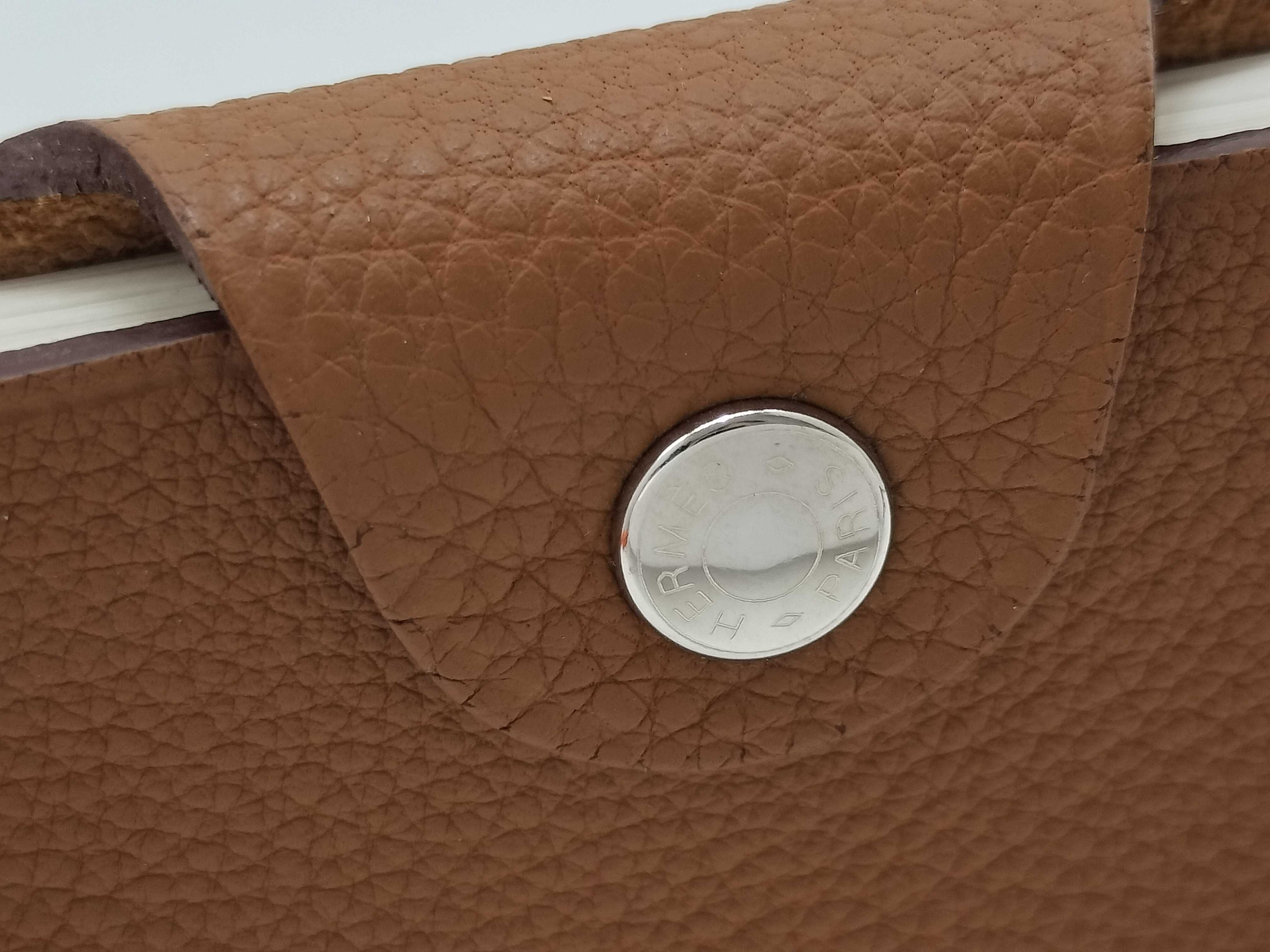 Ulysses Mini Gold x Silver Hardware Notebook Cover Hermes Notebook Cover — view 7