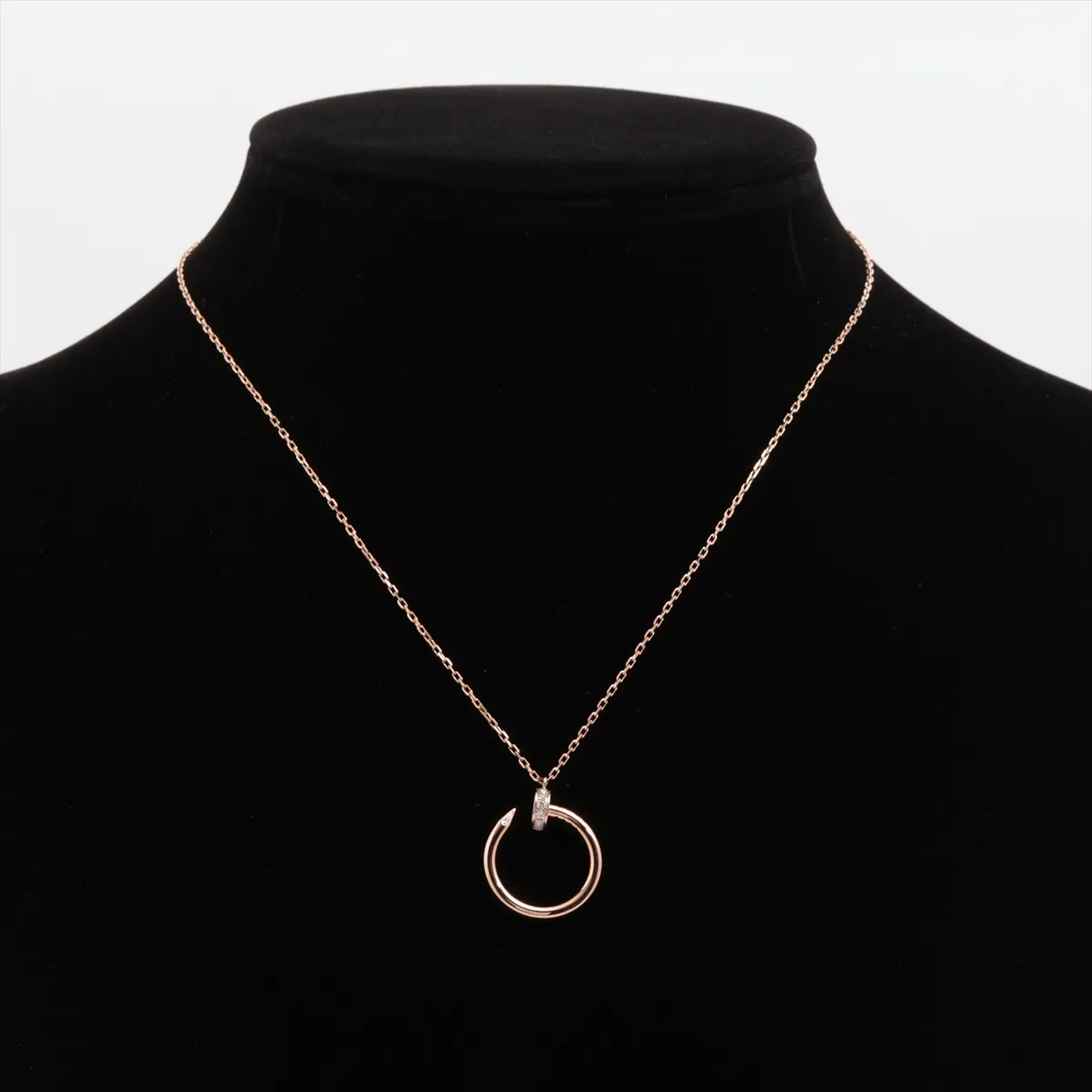 Juste un Clou Diamond Necklace, 750 (PG), 5.6g, HYY711, exposed lobster clasp. — view 5