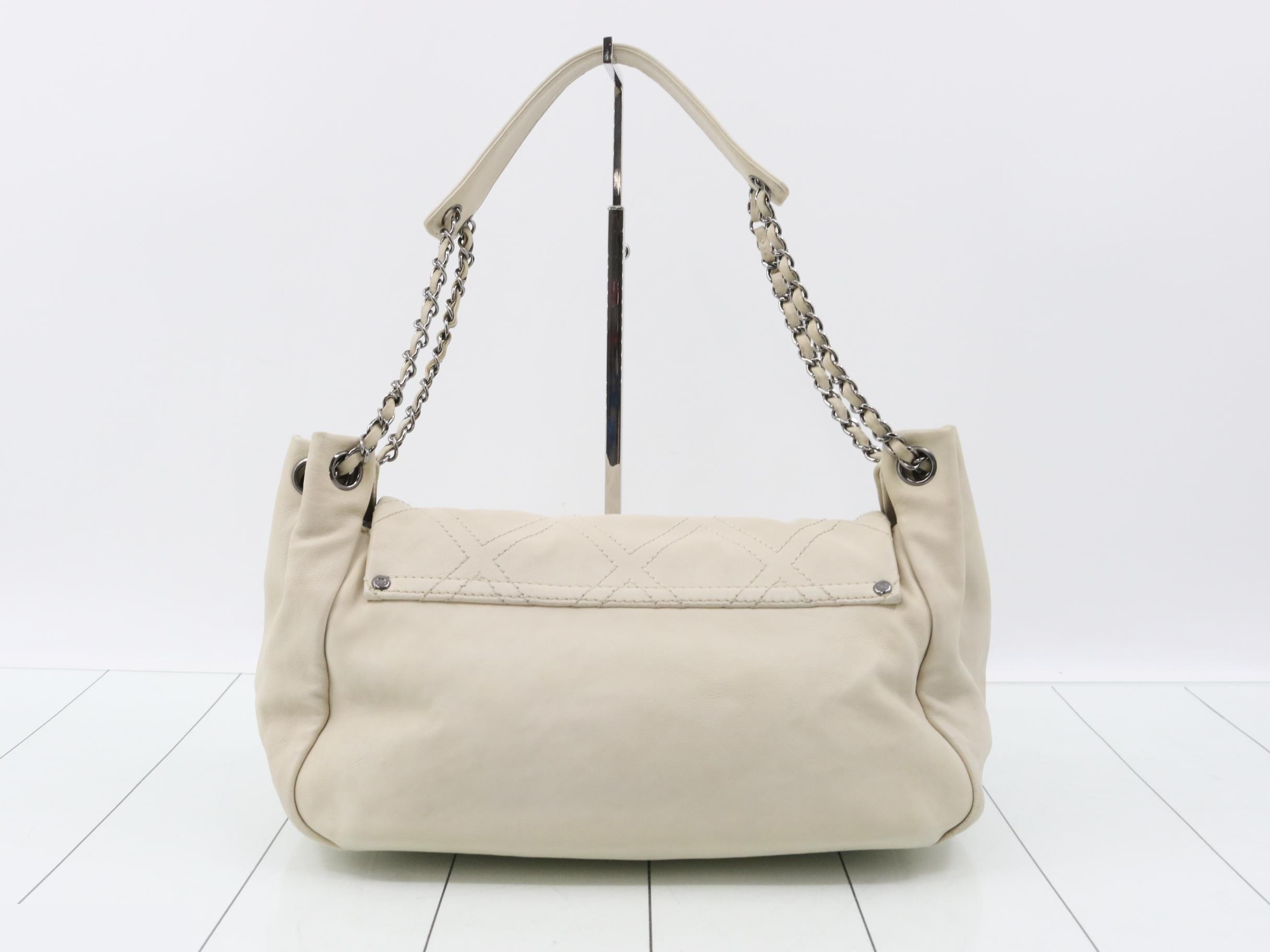 Wild Stitch Chain Shoulder Bag, Ivory, Series 10 — view 2
