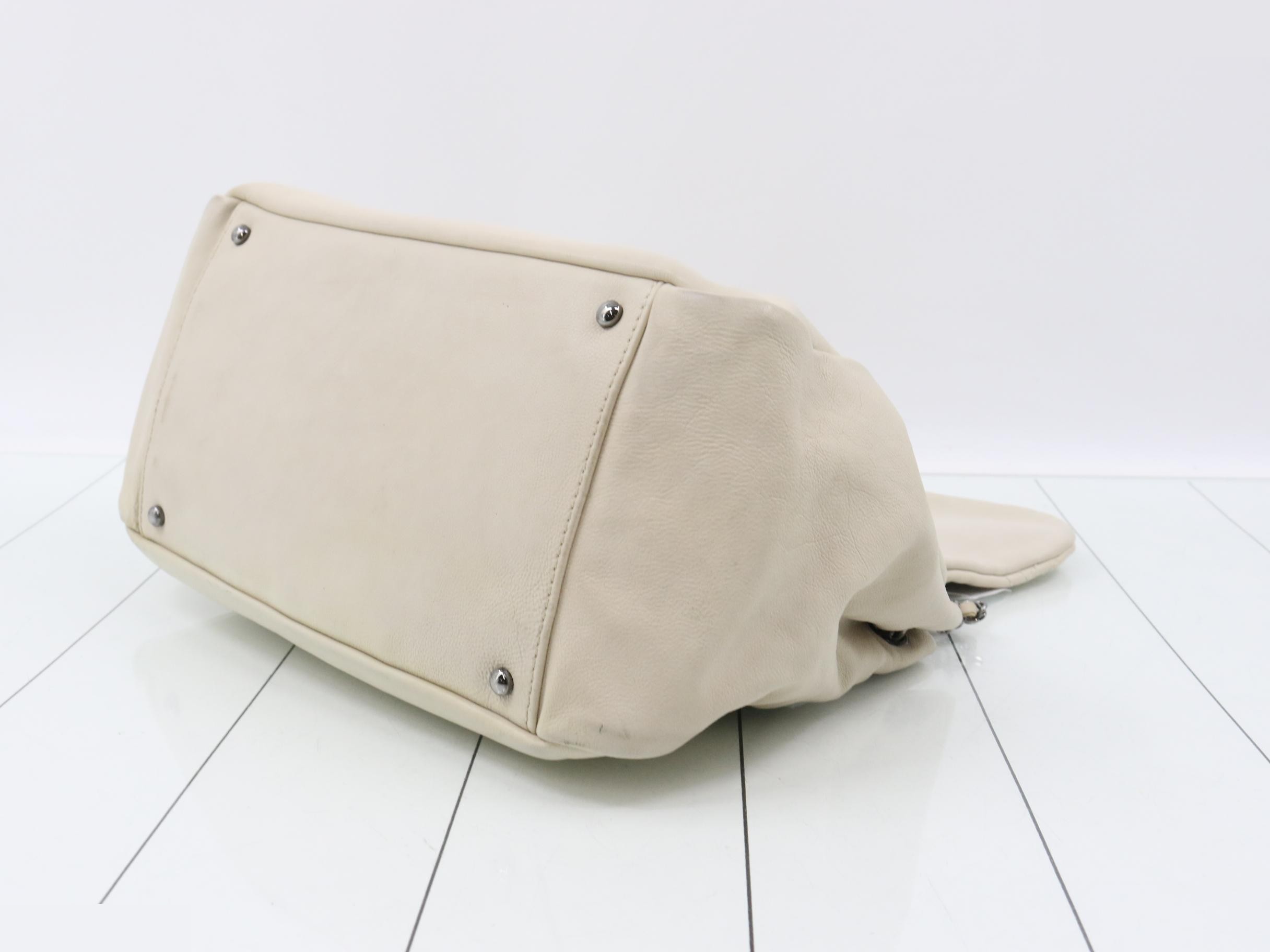 Wild Stitch Chain Shoulder Bag, Ivory, Series 10 — view 6