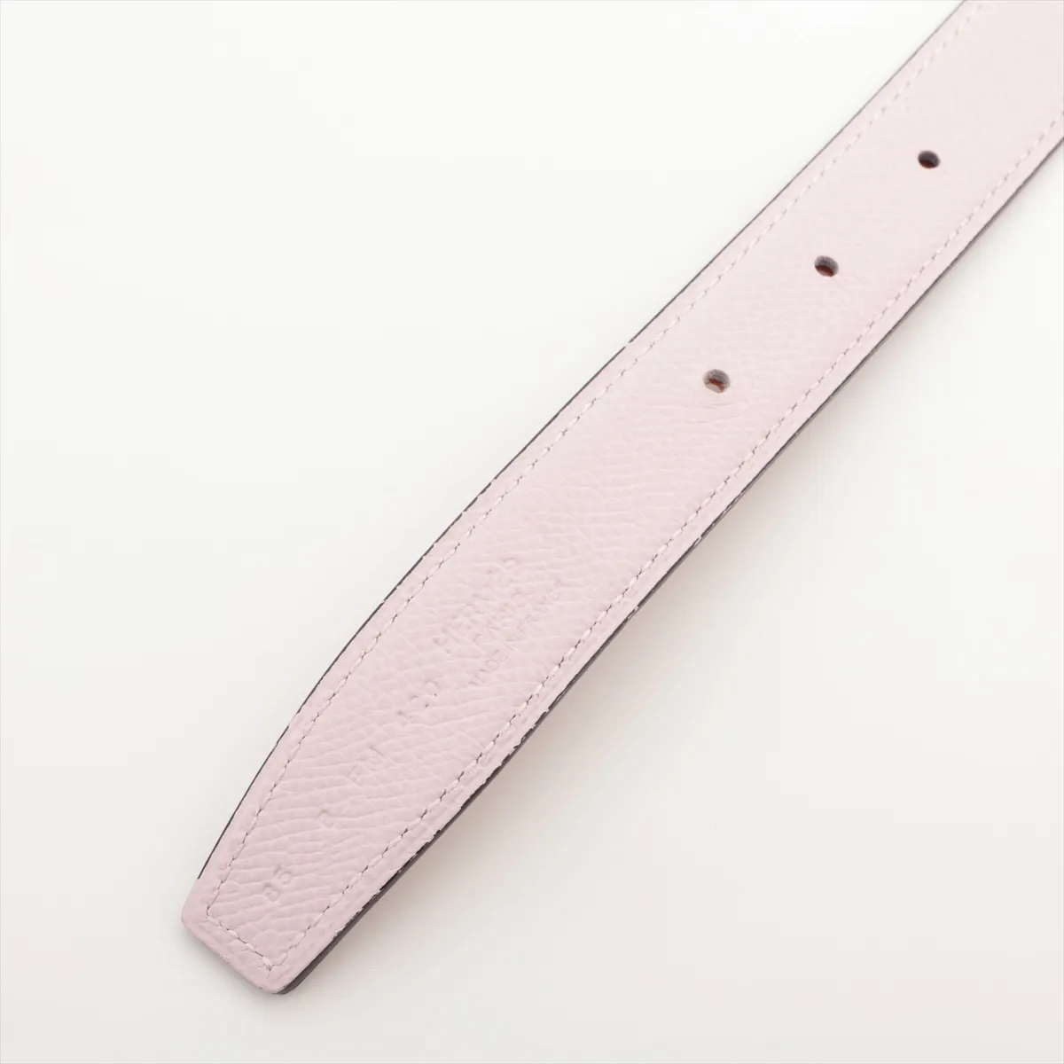 Gamma B: 2023 Belt 85 Veau Epsom Mauve Pale x Gold — view 3