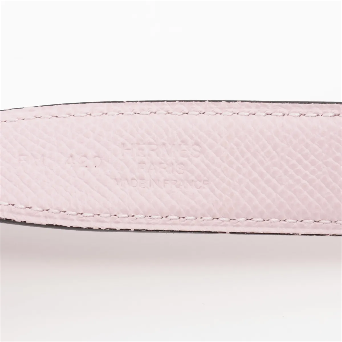 Gamma B: 2023 Belt 85 Veau Epsom Mauve Pale x Gold — view 5