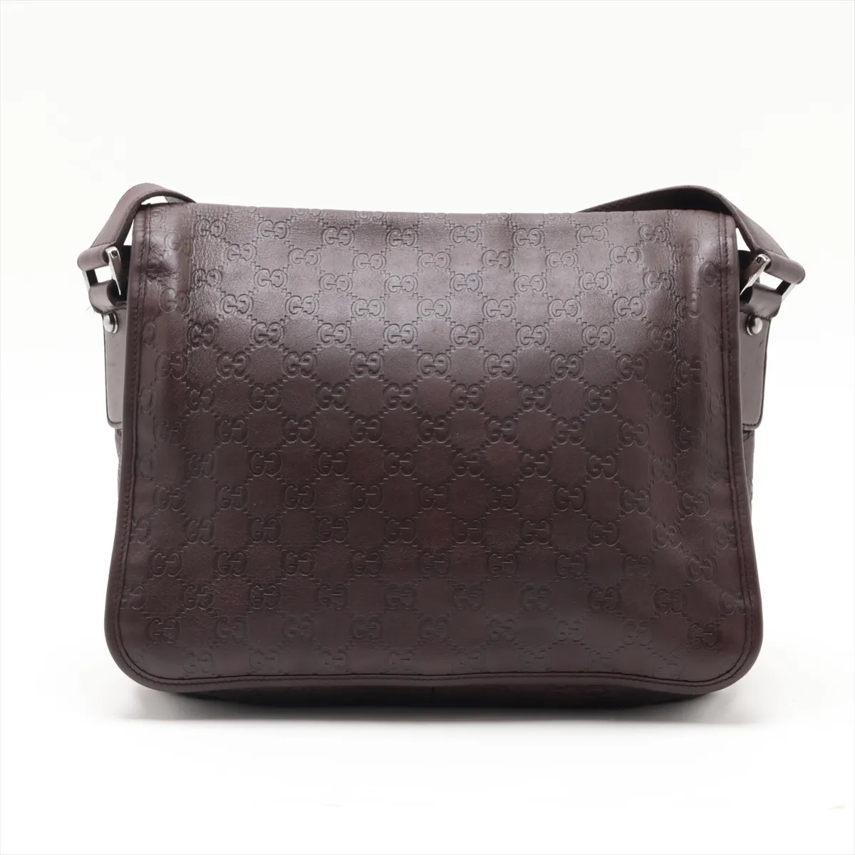 Guccissima 145844 Leather Shoulder Bag Brown — view 2
