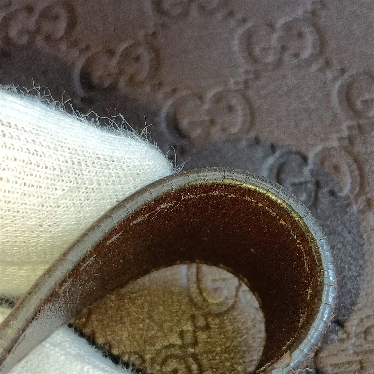 Guccissima 145844 Leather Shoulder Bag Brown — view 13