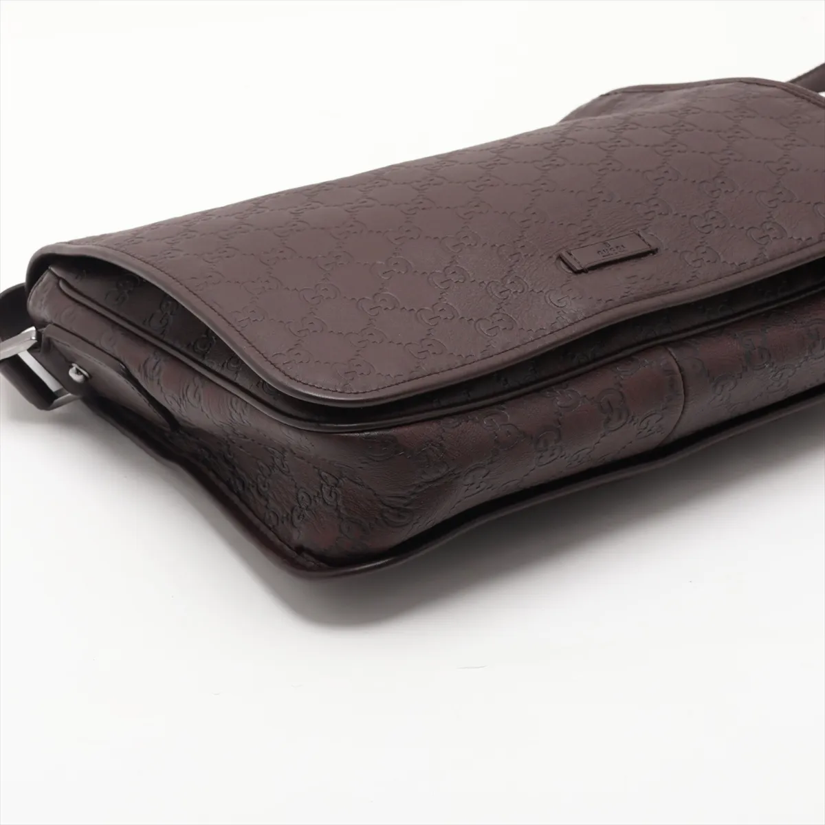 Guccissima 145844 Leather Shoulder Bag Brown — view 4