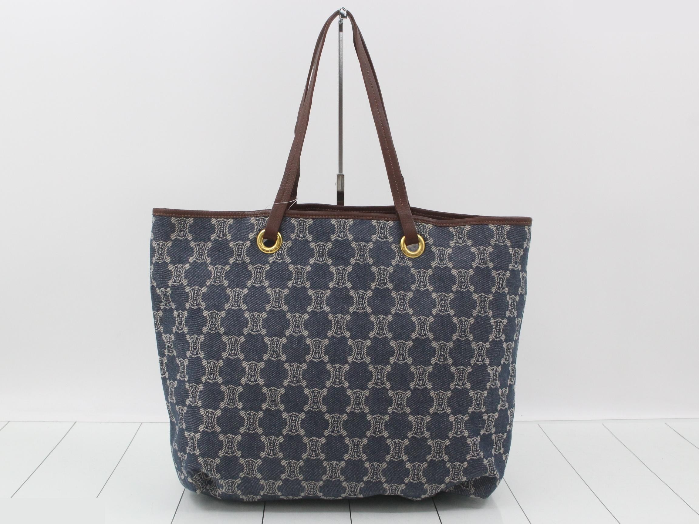 Paris Macadam Denim Tote Bag — view 2