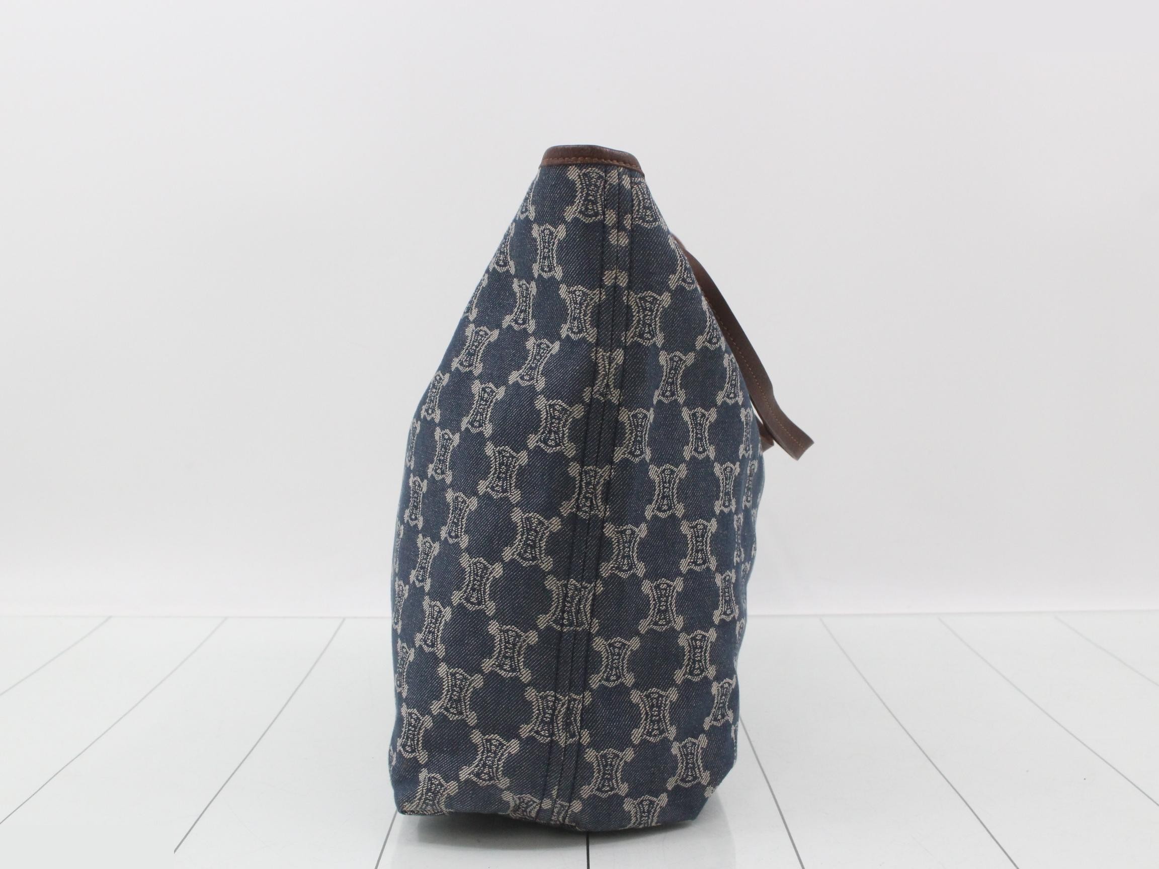 Paris Macadam Denim Tote Bag — view 3