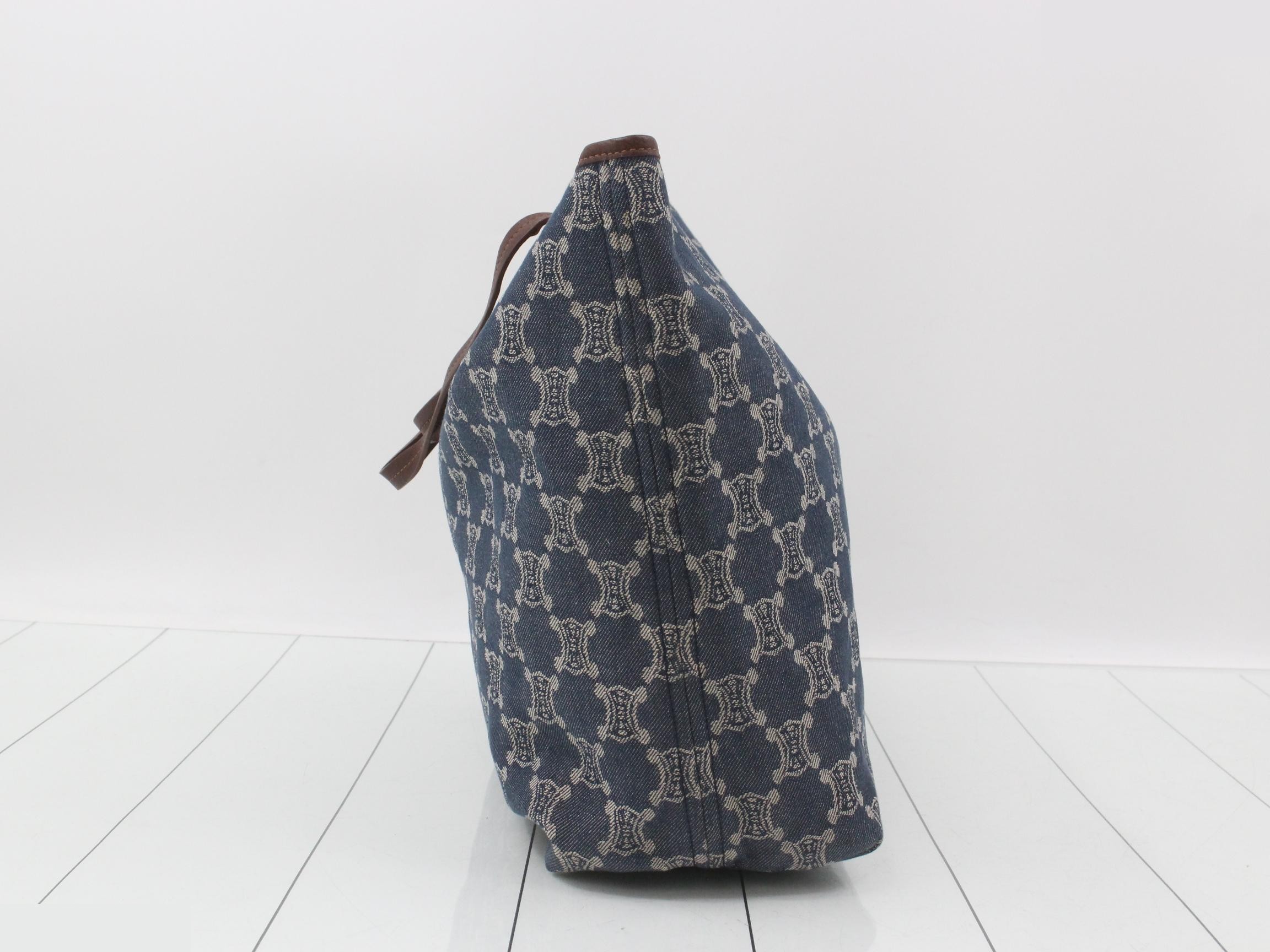 Paris Macadam Denim Tote Bag — view 4