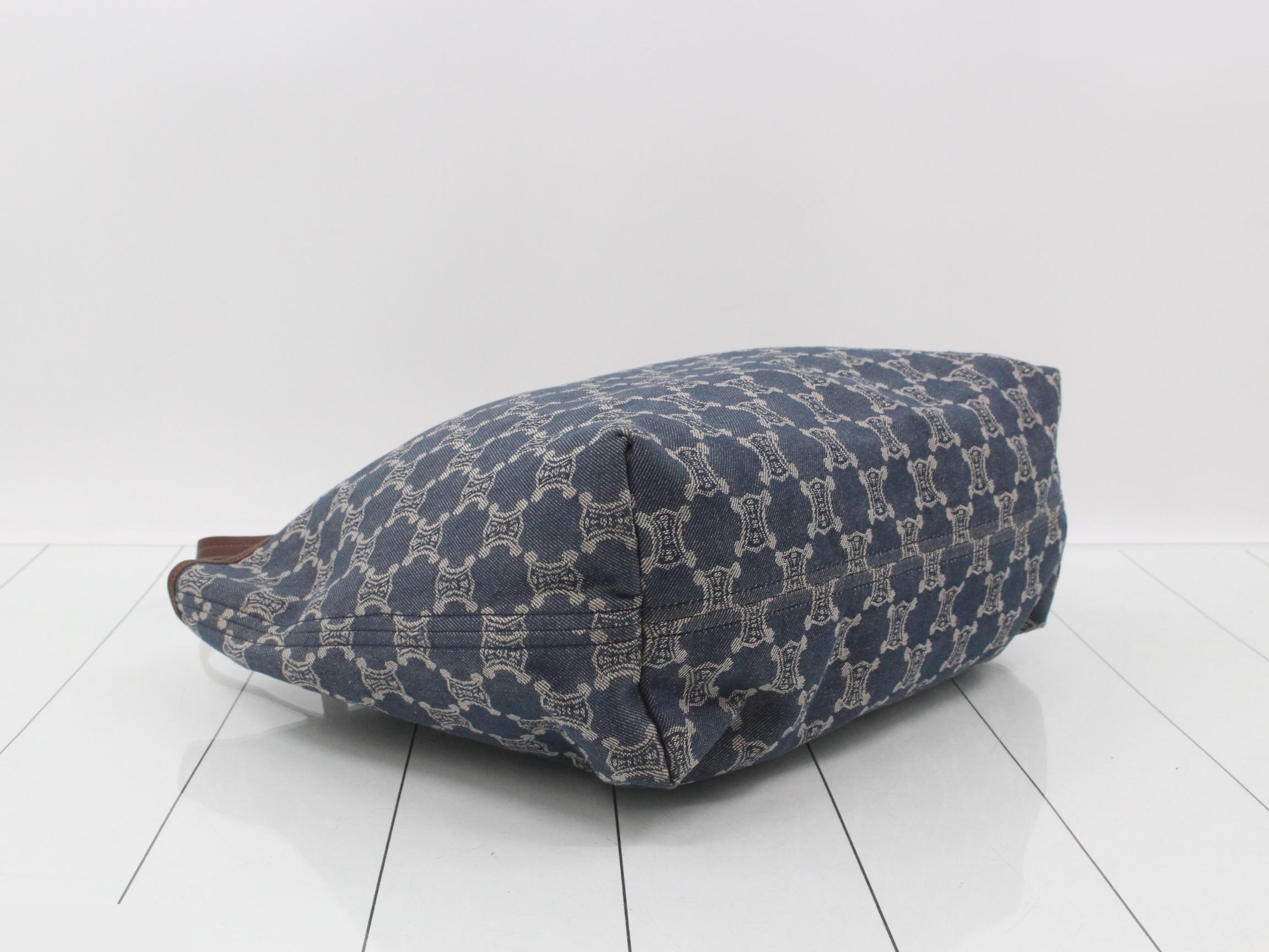 Paris Macadam Denim Tote Bag — view 5