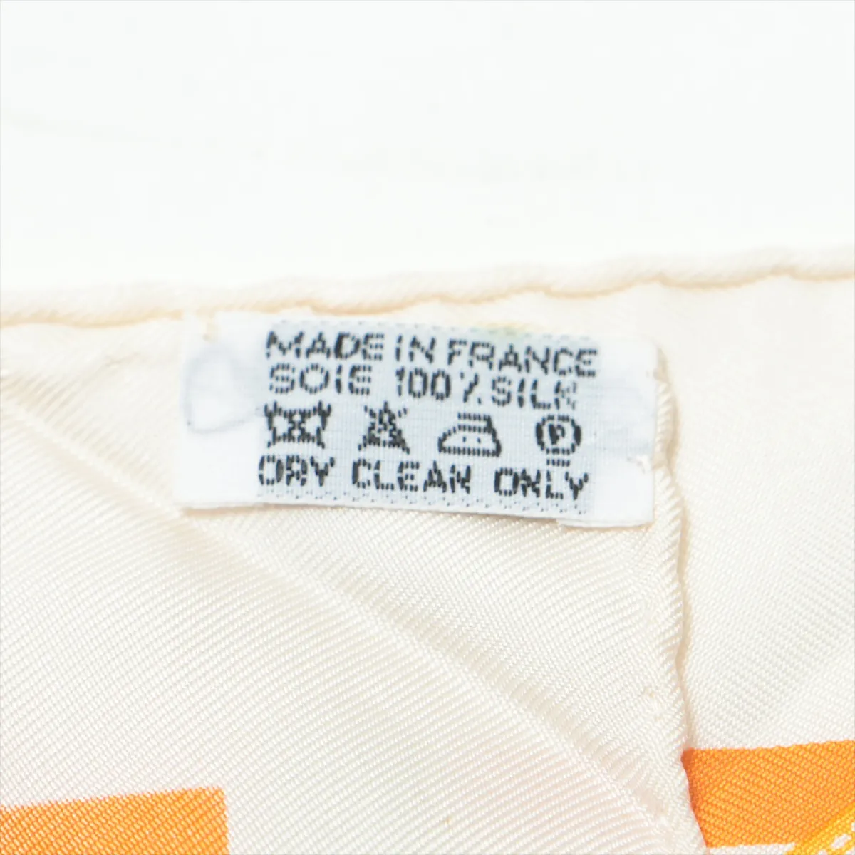 Carre 45 Bolduc Ribbon Scarf Silk Ivory x Multicolor — view 7