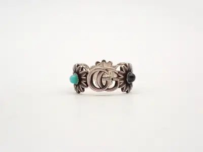 527394 Double G Turquoise SV925 4.51g Ring