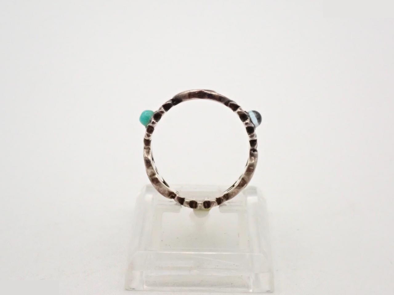 527394 Double G Turquoise SV925 4.51g Ring — view 3