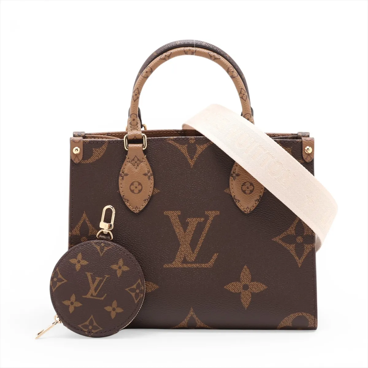 Monogram Giant Reverse OnTheGo PM M46373 Brown (RFID detected)