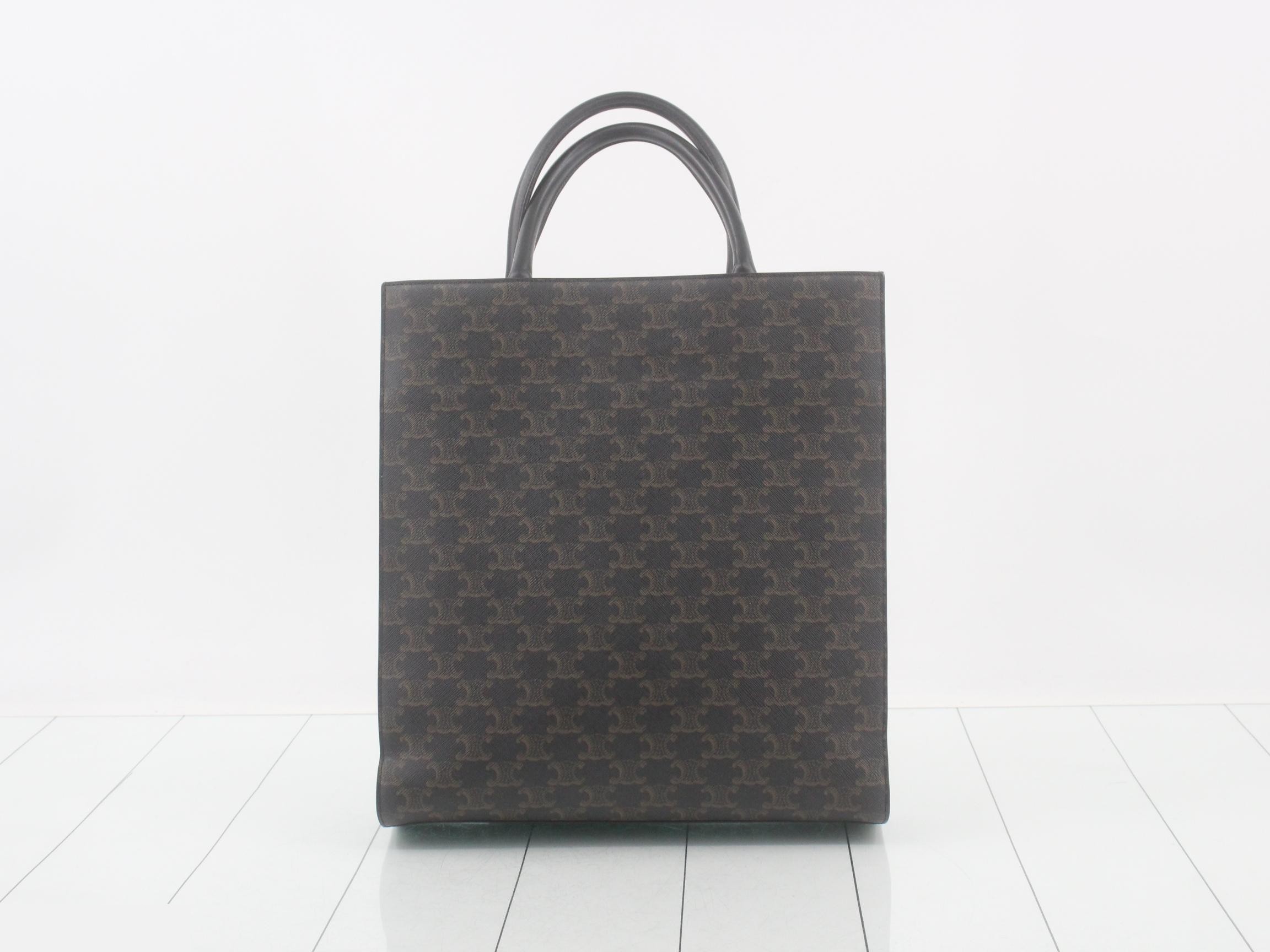 Vertical Cabas Black Triomphe Tote Bag — view 2