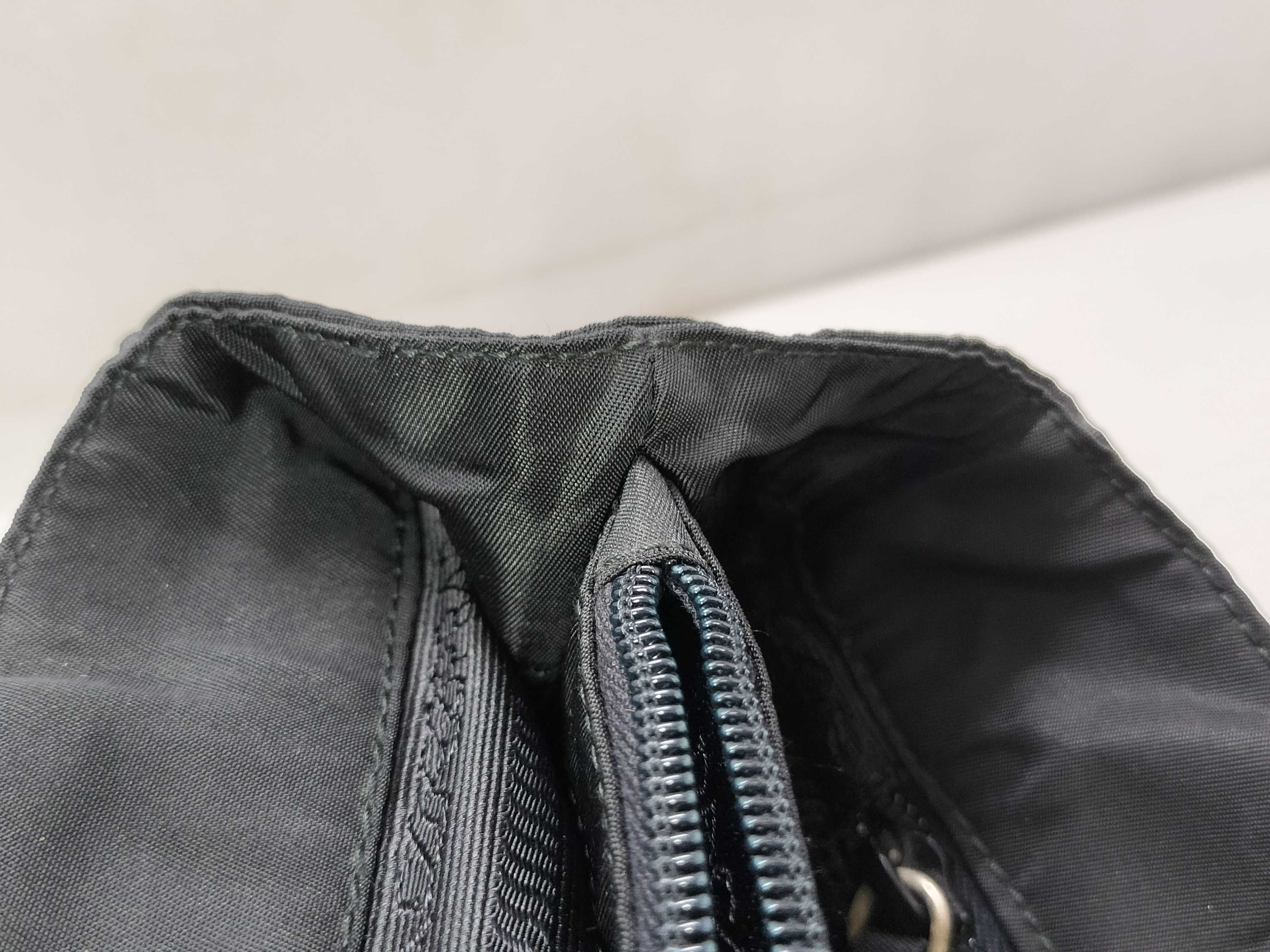 nylon handbag, Prada nylon handbag with triangular logo. — view 13