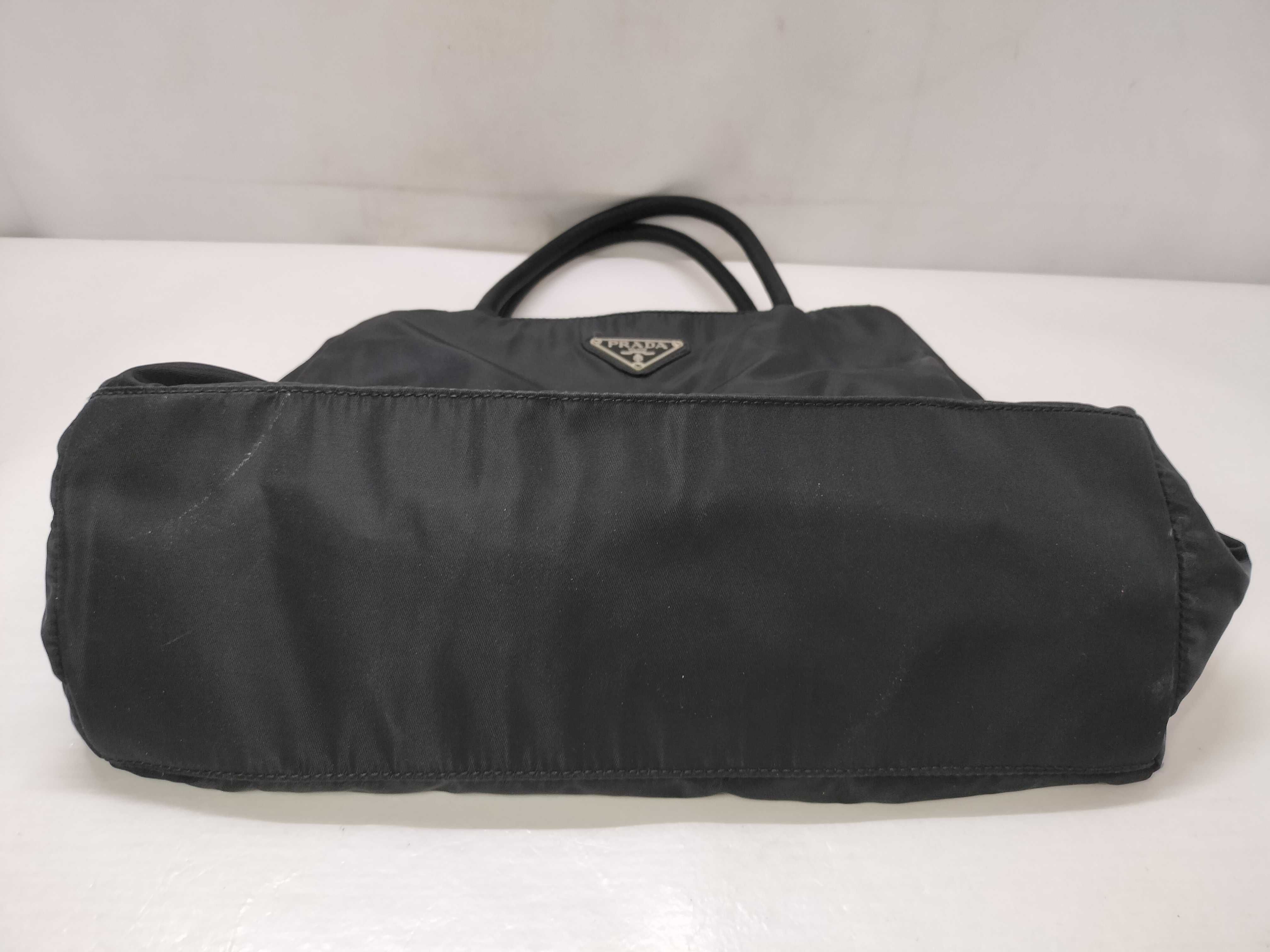 nylon handbag, Prada nylon handbag with triangular logo. — view 14