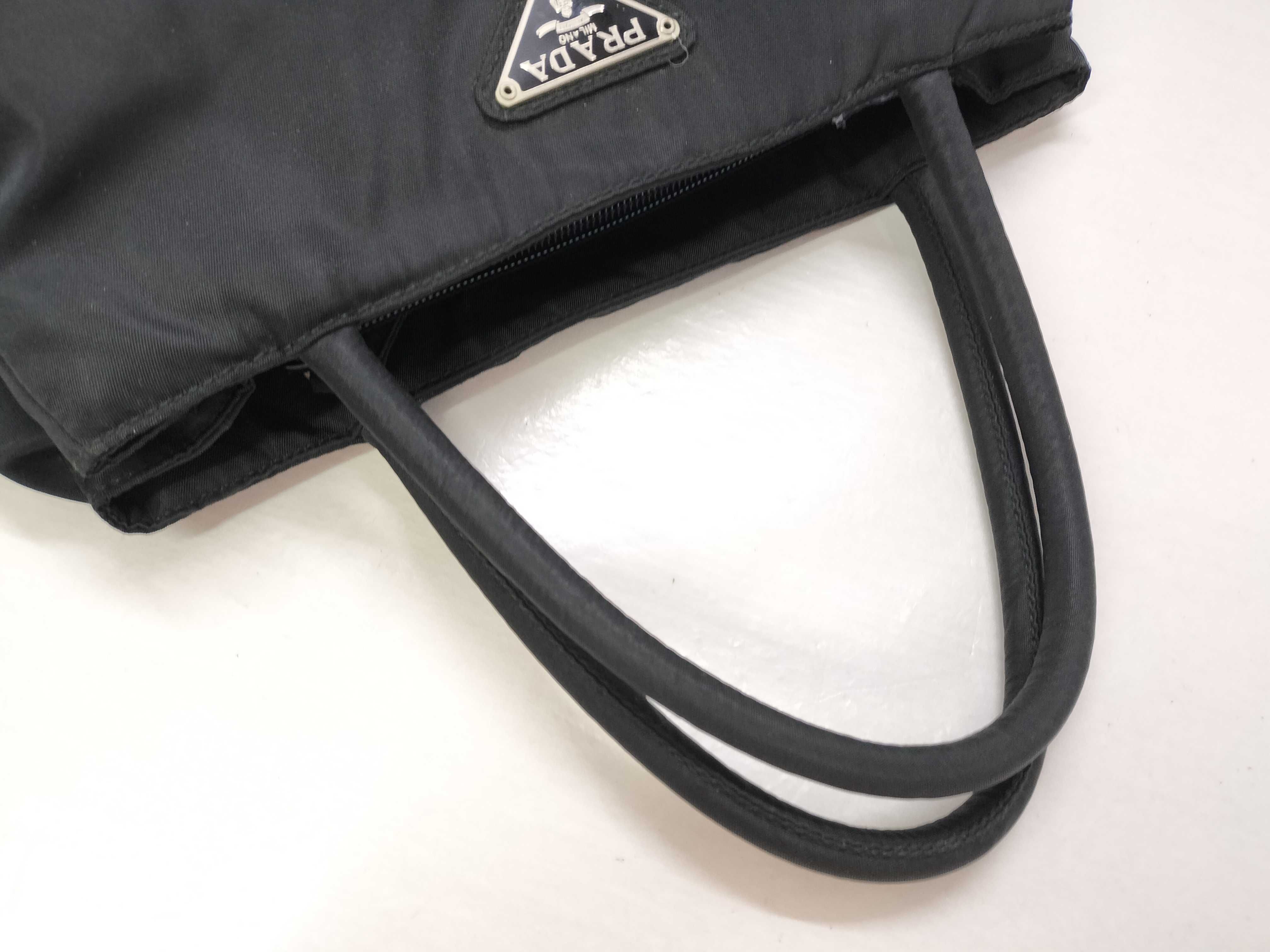 nylon handbag, Prada nylon handbag with triangular logo. — view 3
