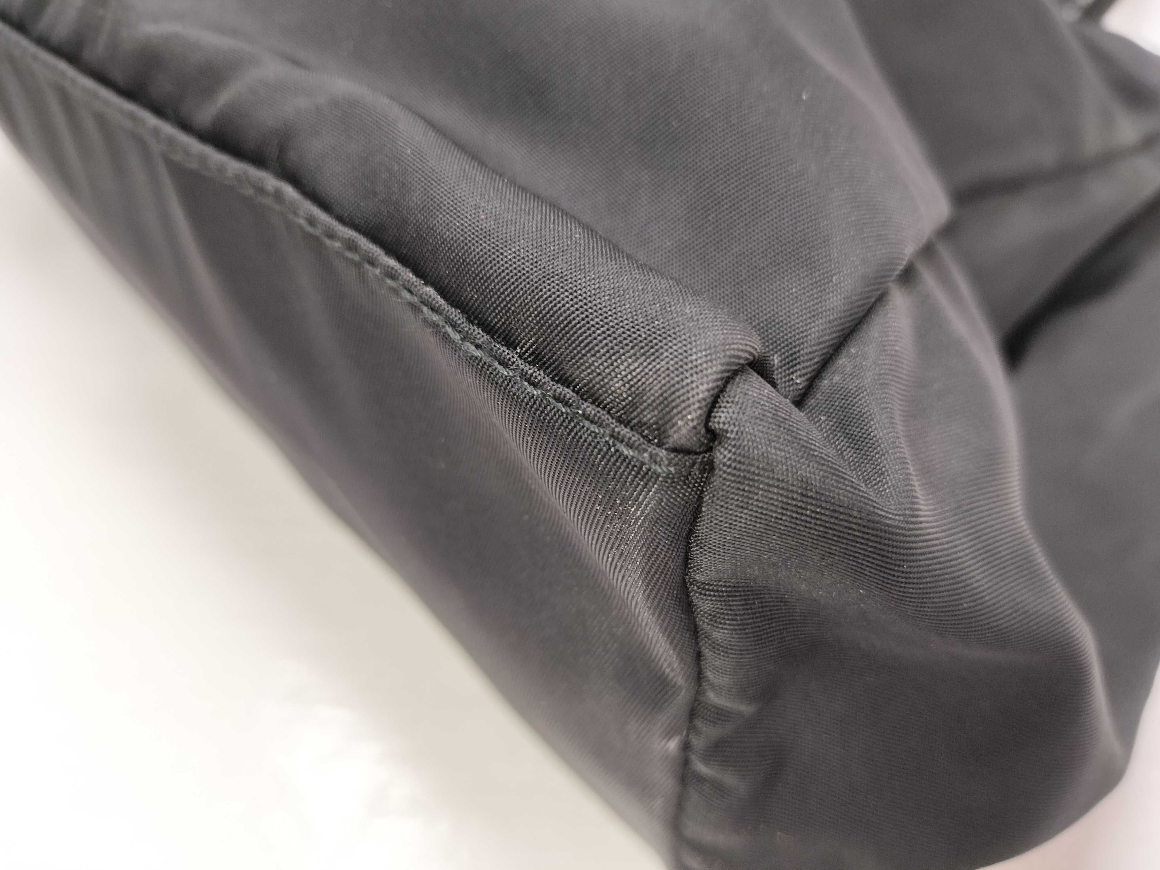 nylon handbag, Prada nylon handbag with triangular logo. — view 6