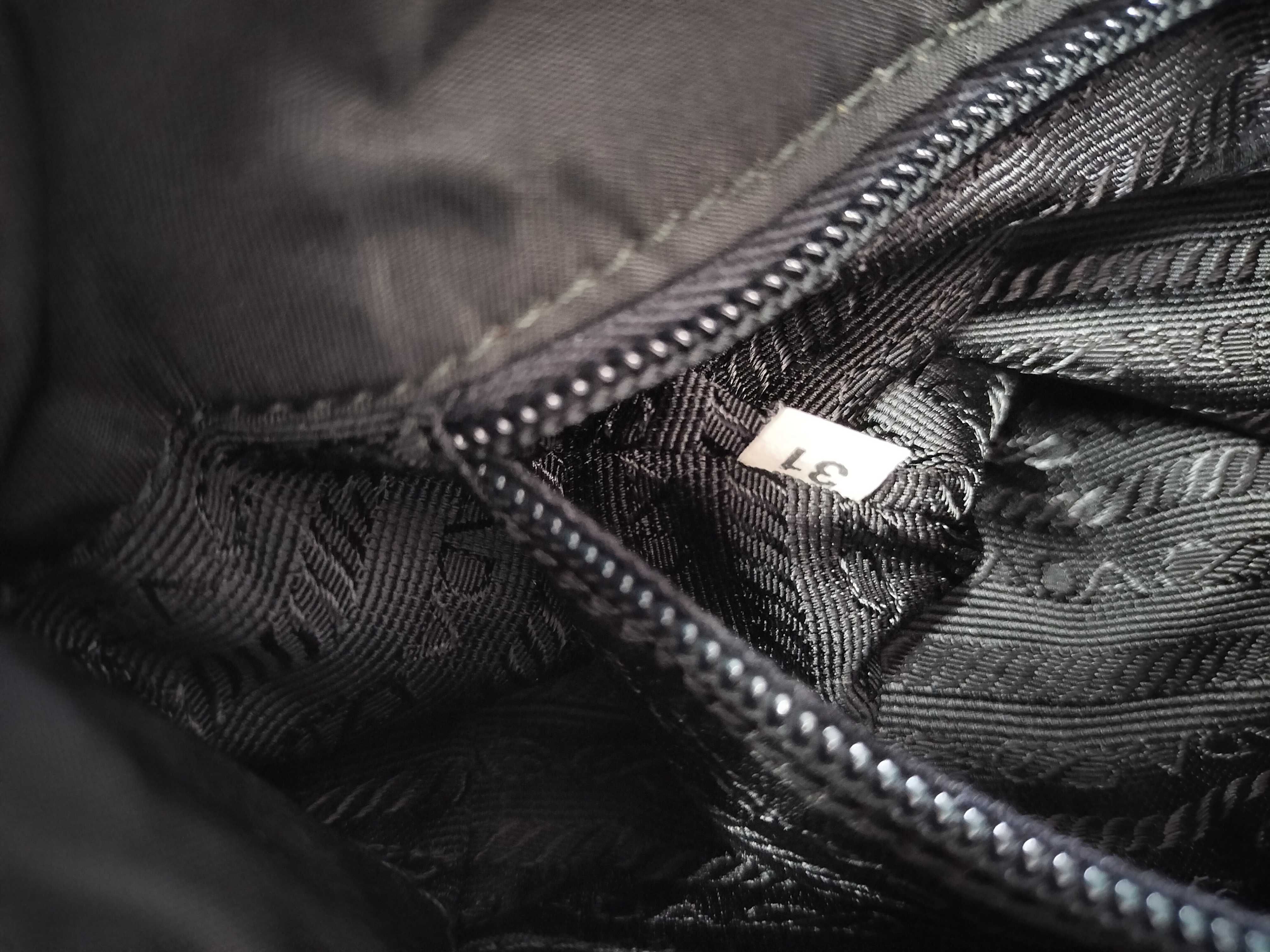 nylon handbag, Prada nylon handbag with triangular logo. — view 10
