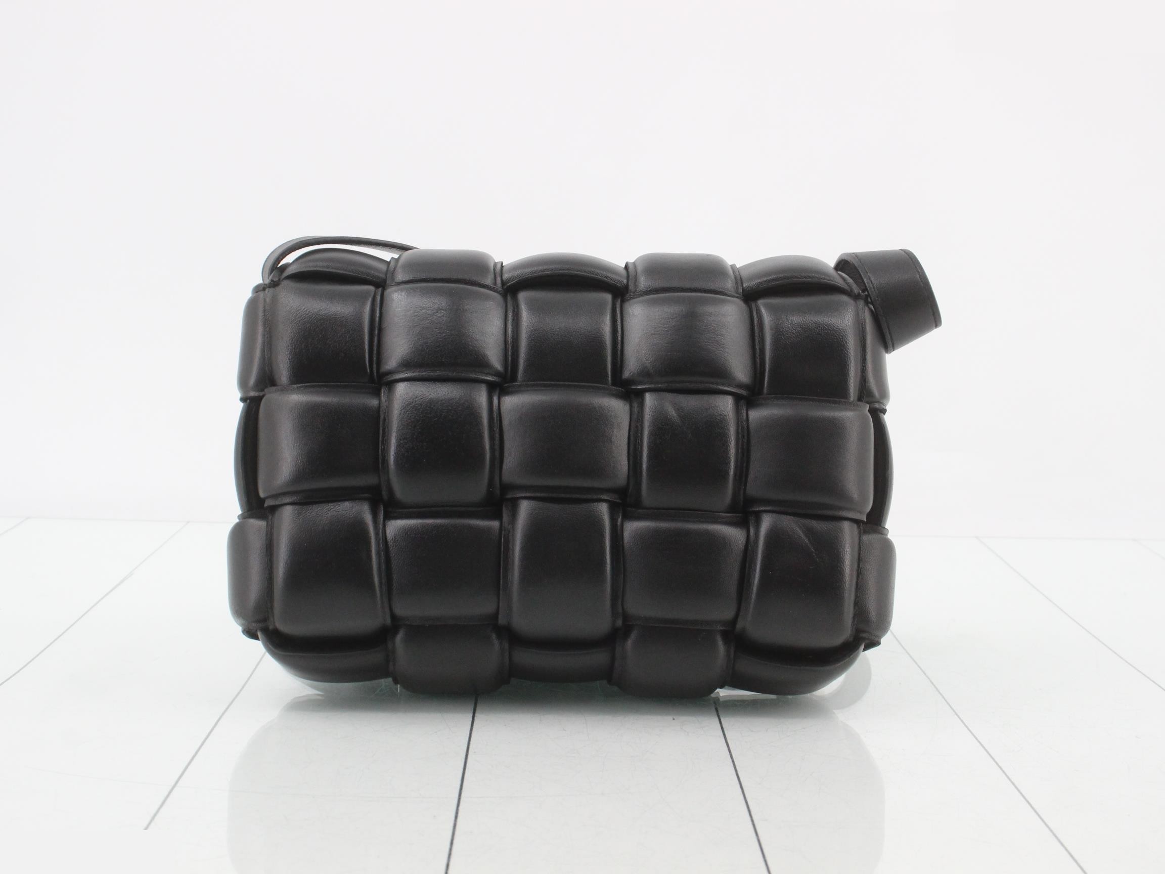 Padded Cassette Shoulder Bag, Black — view 2