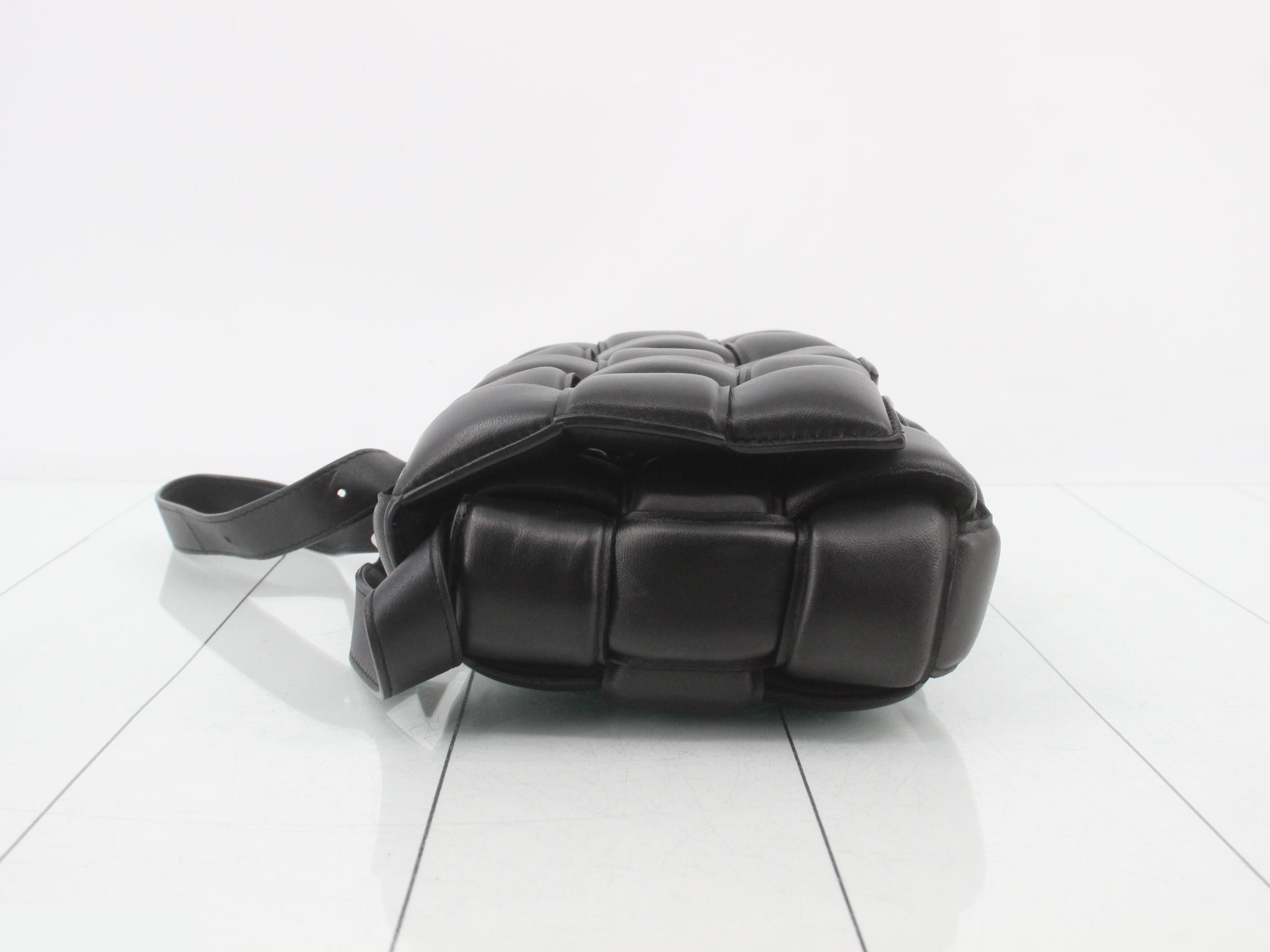 Padded Cassette Shoulder Bag, Black — view 4