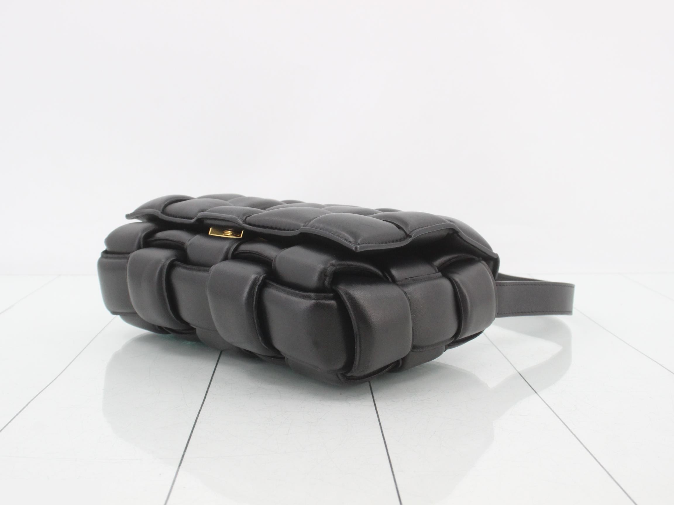 Padded Cassette Shoulder Bag, Black — view 6