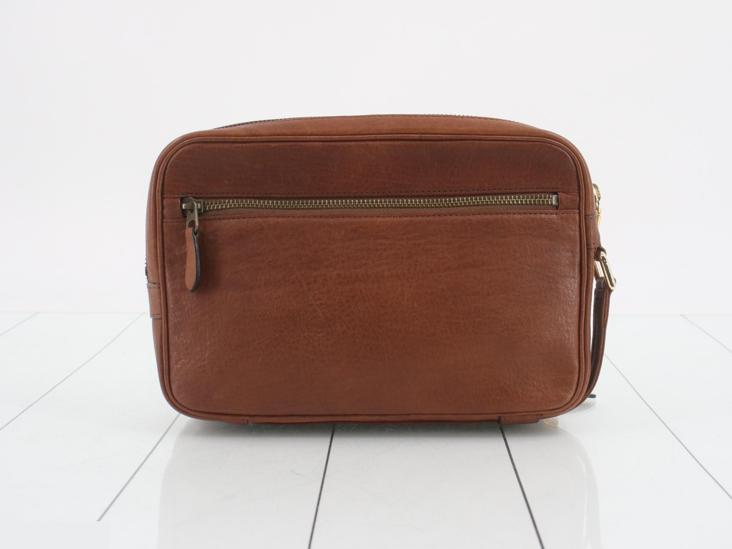 Second Bag Clutch Leather Brown — view 2