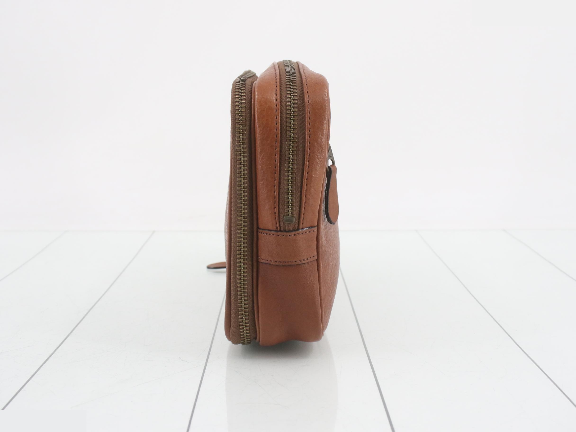 Second Bag Clutch Leather Brown — view 3