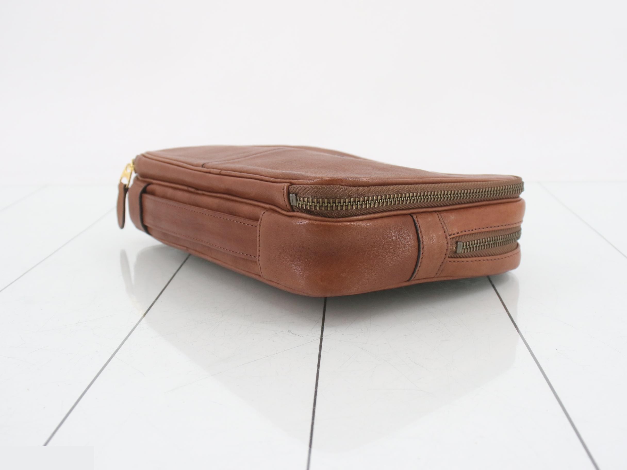 Second Bag Clutch Leather Brown — view 6