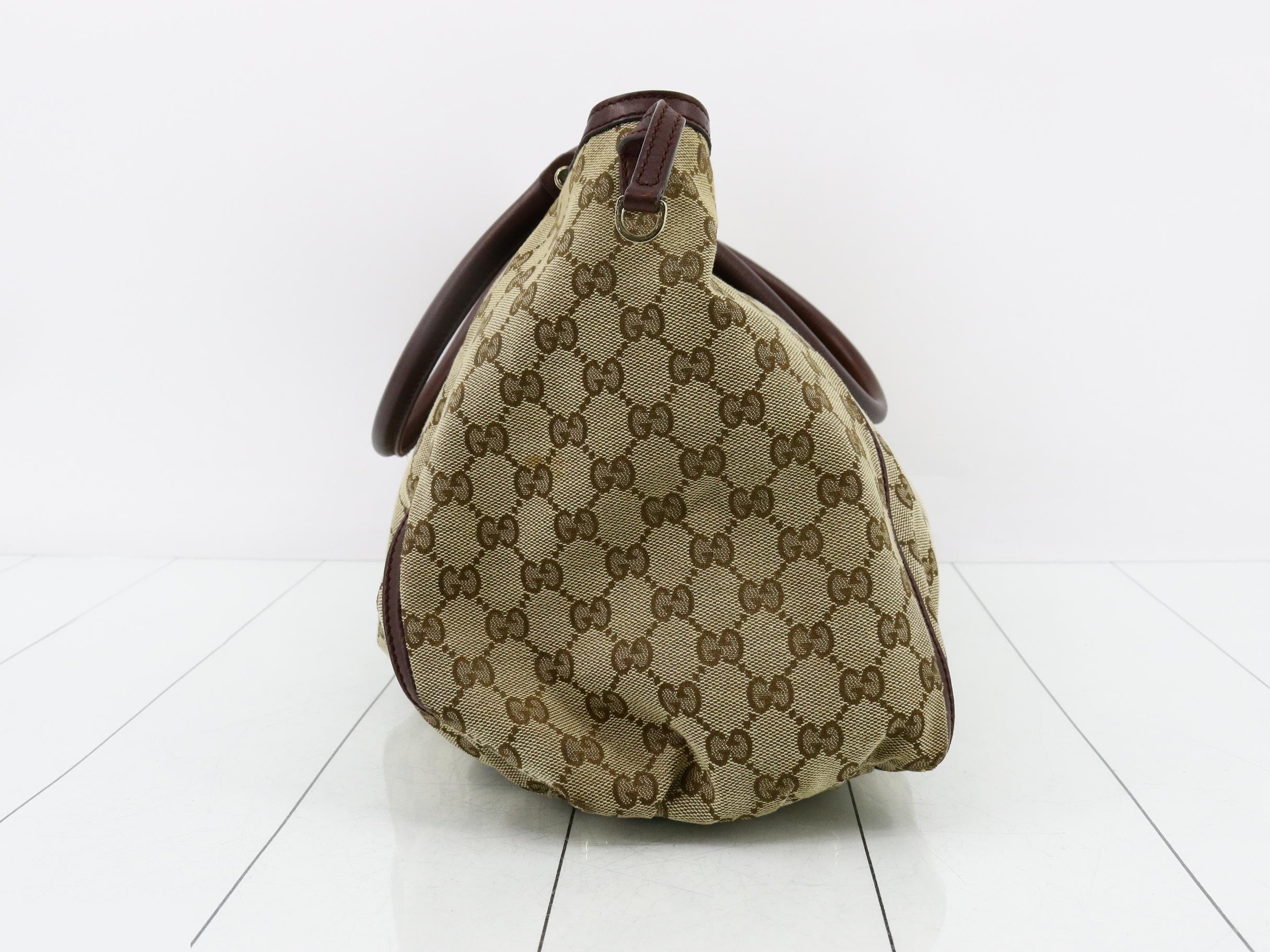 Abby Tote Bag, Beige/Brown — view 3