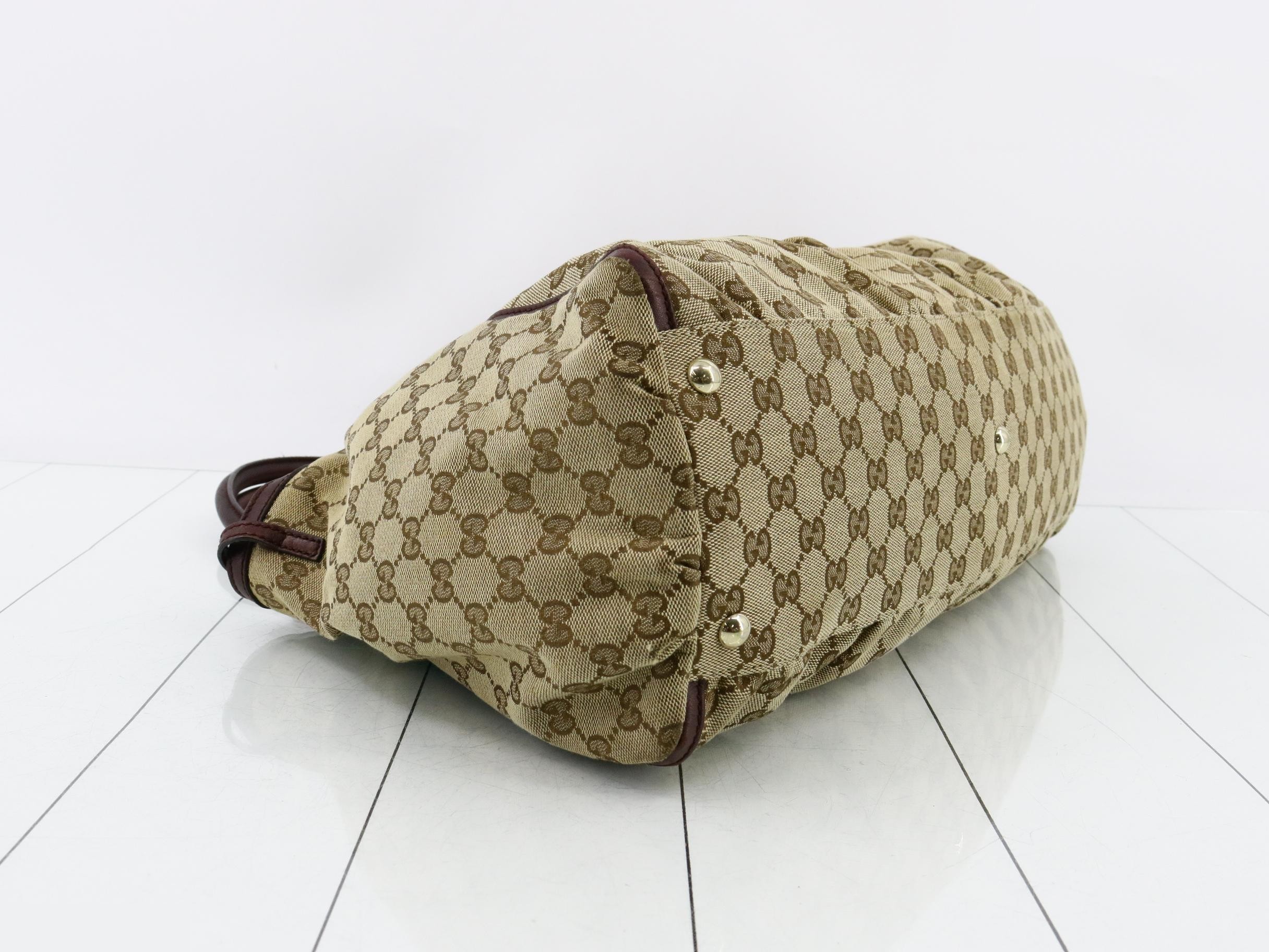 Abby Tote Bag, Beige/Brown — view 5