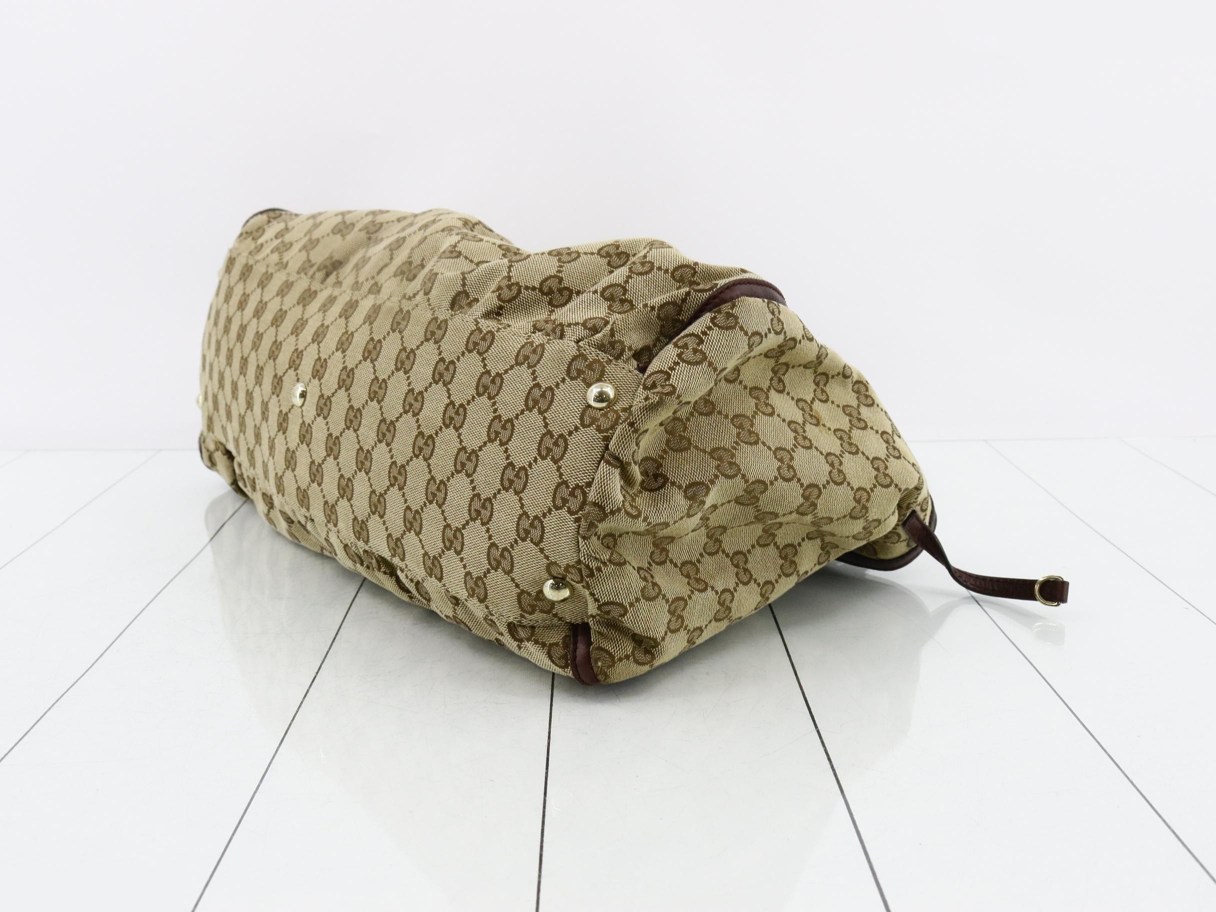 Abby Tote Bag, Beige/Brown — view 6