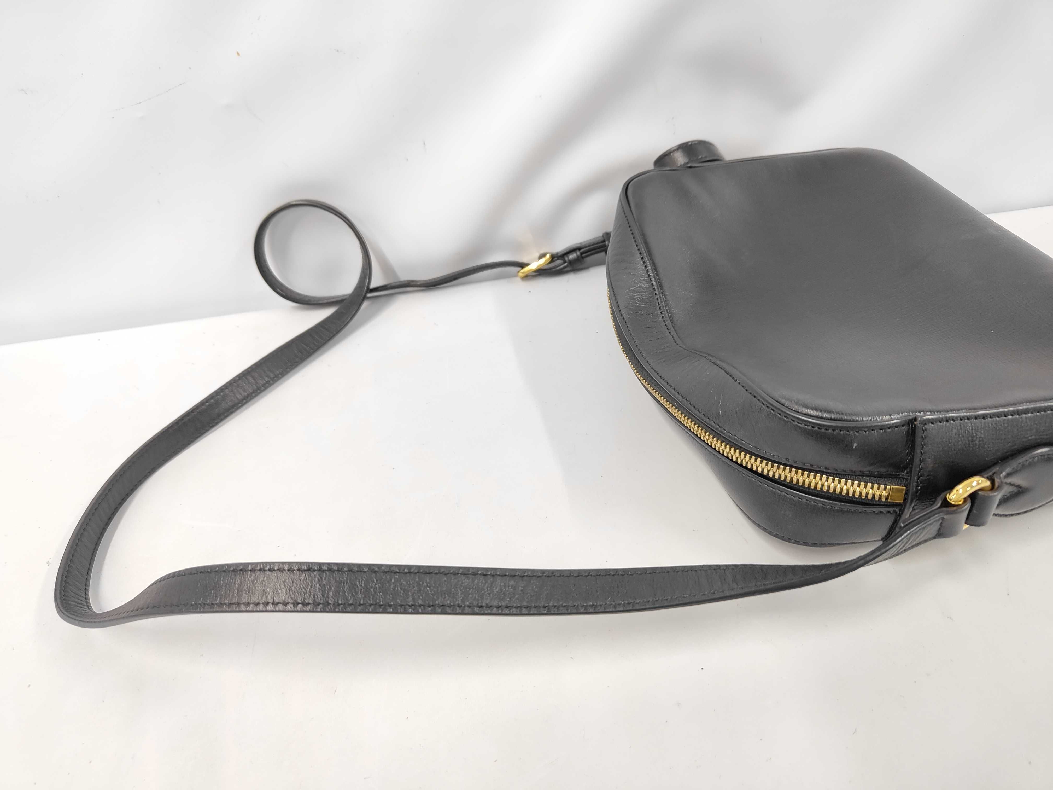 Horsebit Shoulder Bag, Leather, Black, 493075, Gucci Shoulder Bag — view 5