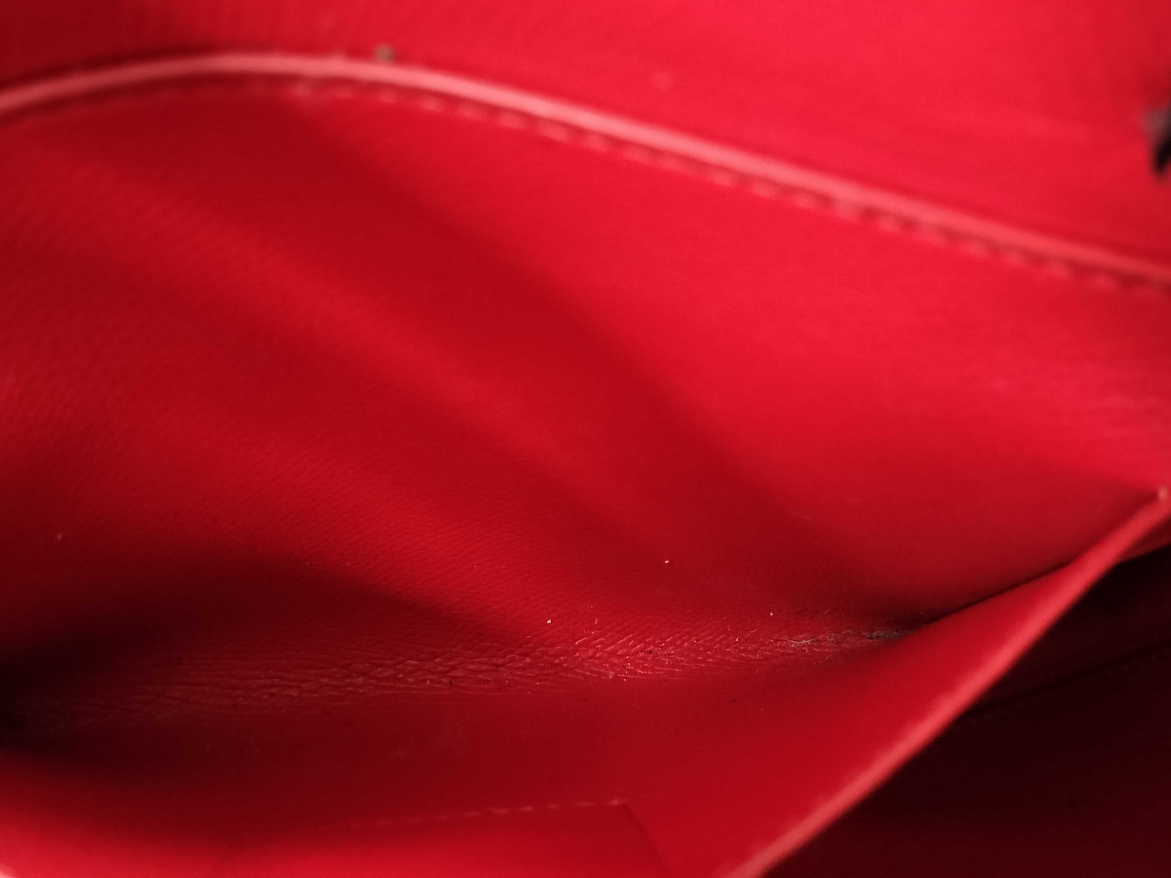 Cabiker Leather x Rubber Tote Bag, Black x Red — view 11