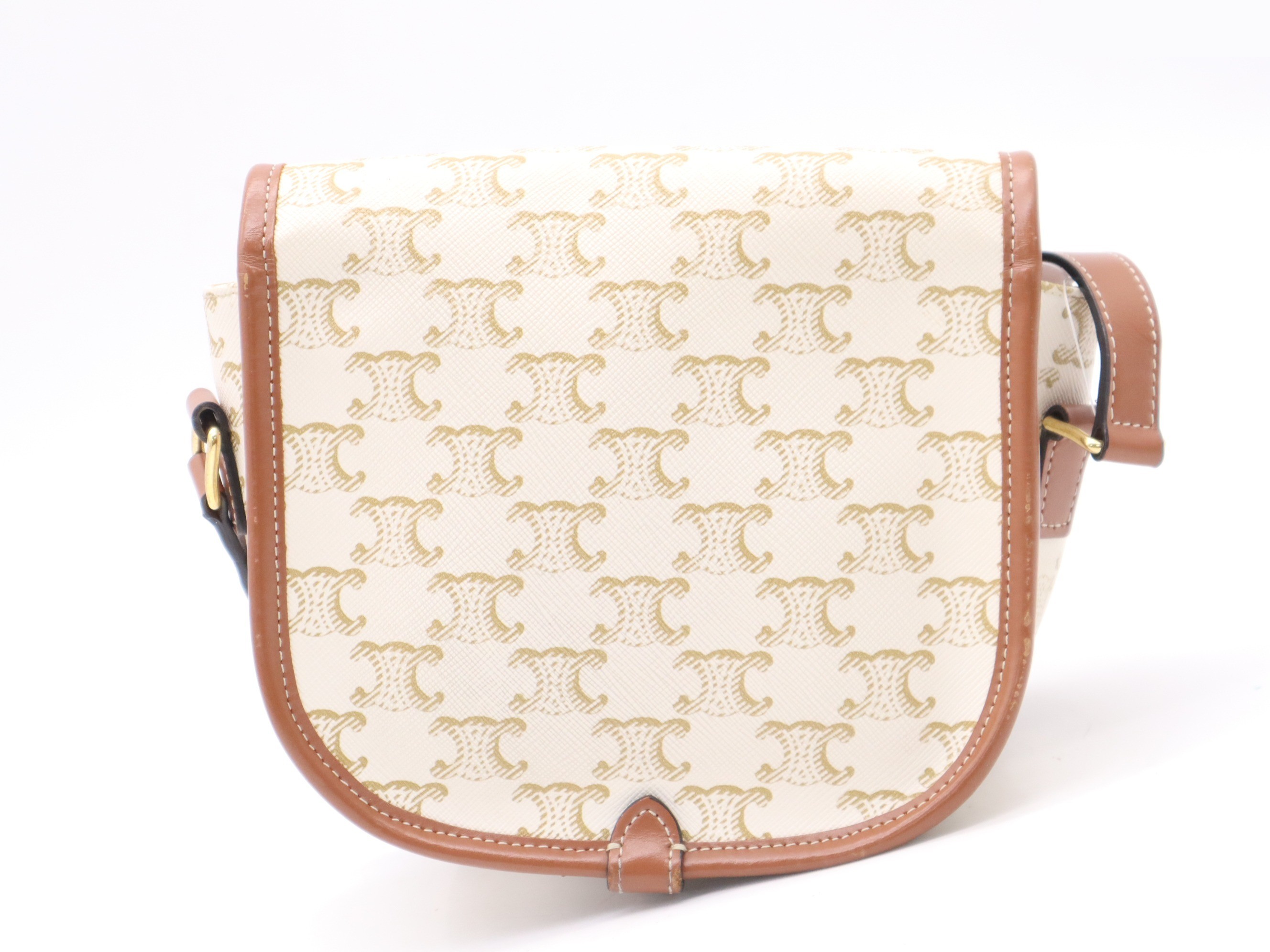 Leather Triomphe Falco Medium Shoulder Bag — view 2