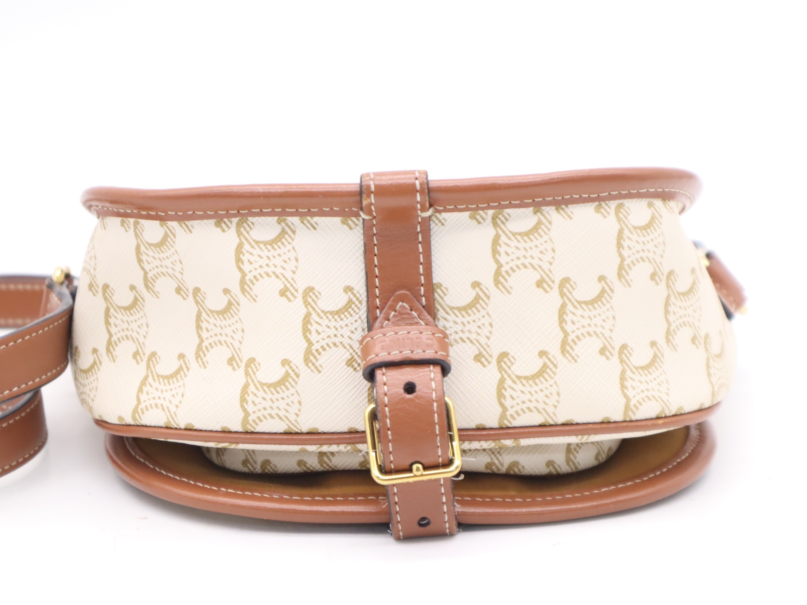 Leather Triomphe Falco Medium Shoulder Bag — view 4